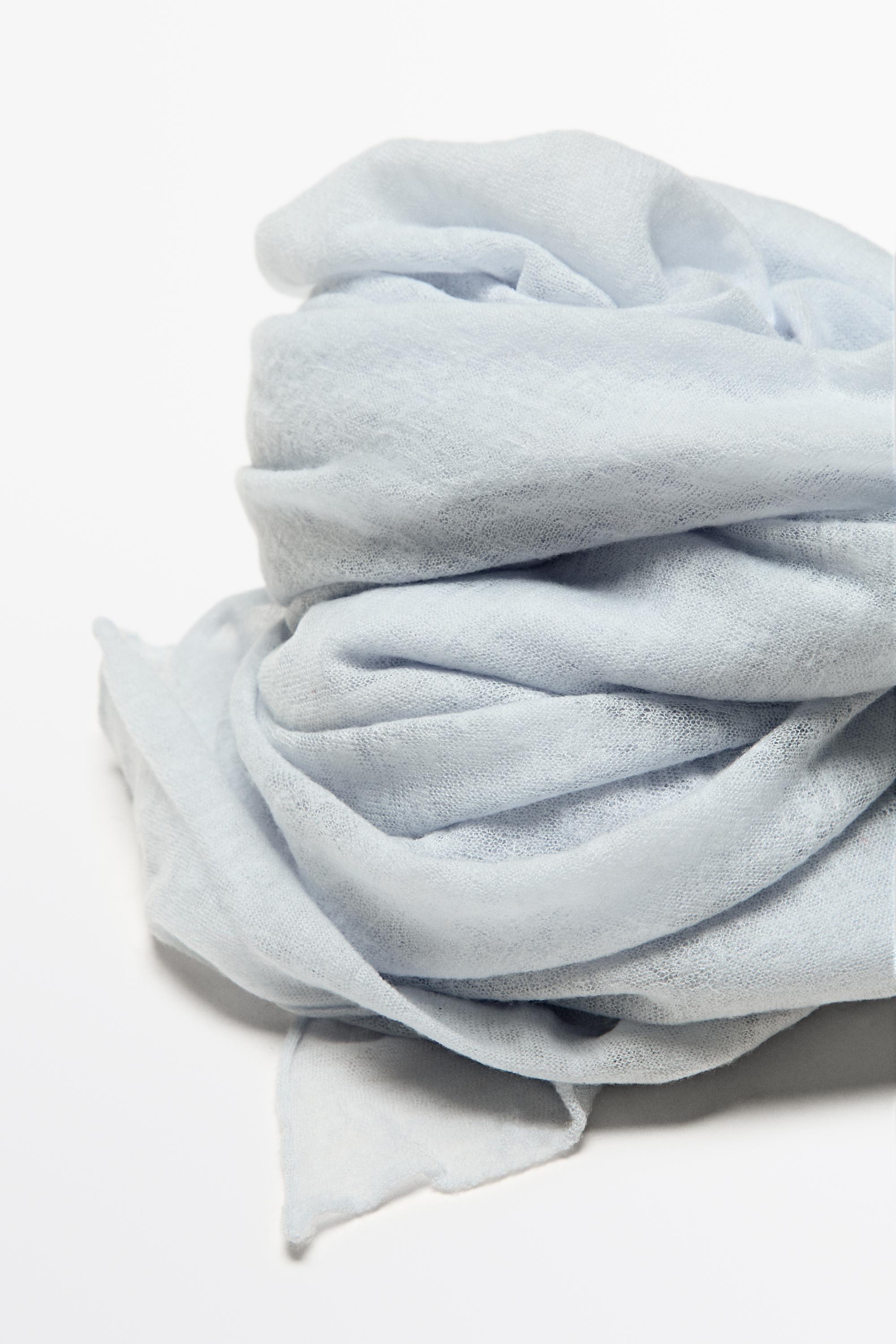 100% Cashmere scarf — SKY BLUE