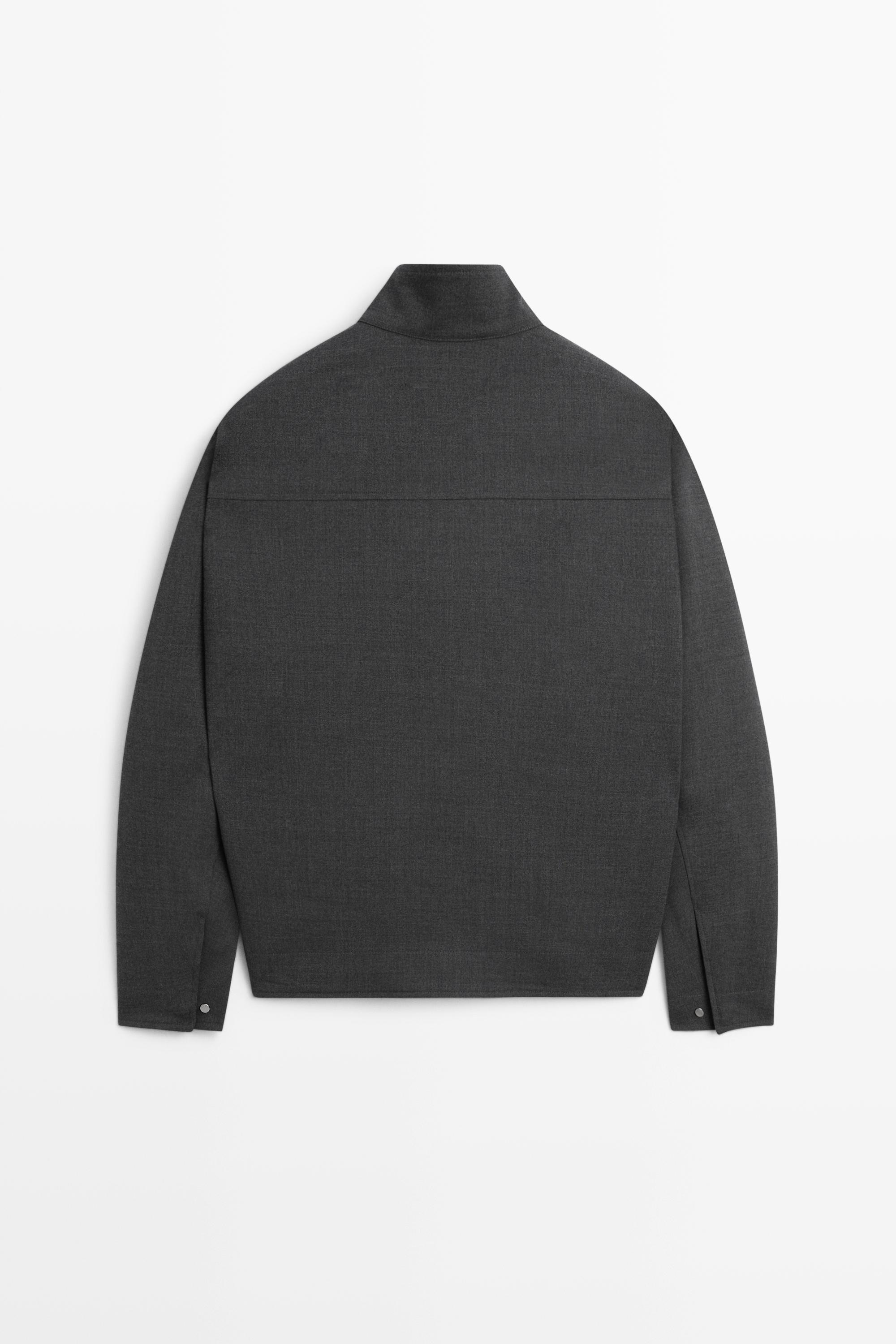 100% wool overshirt — GREY