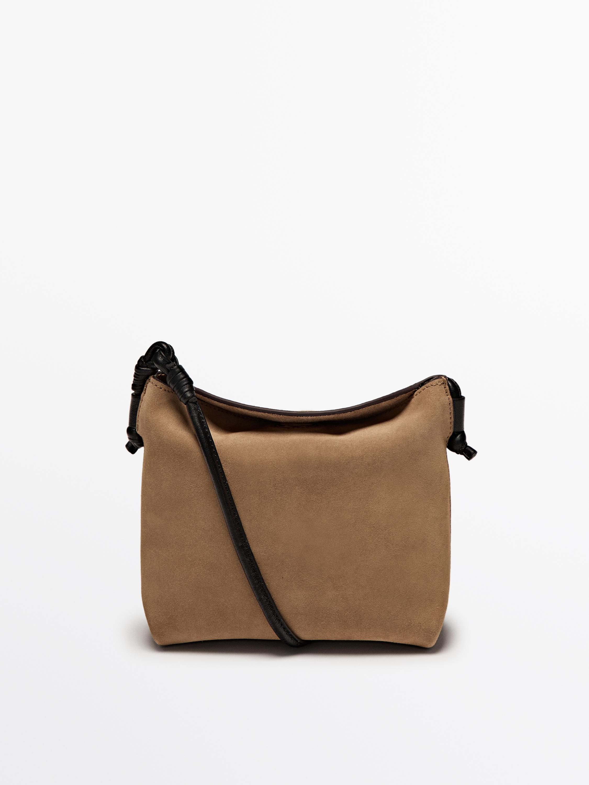 Nappa leather crossbody bag