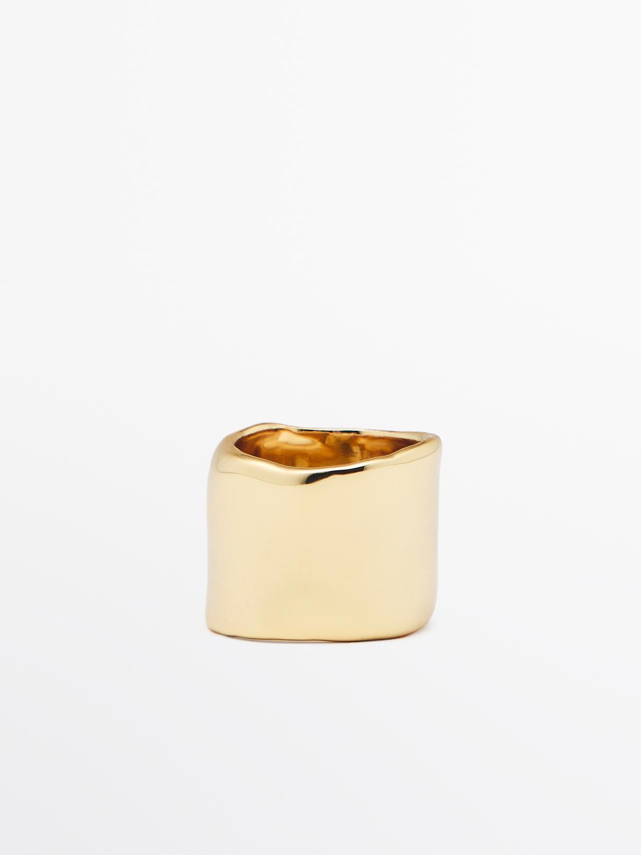Anello Largo - Dorato - 01 - Massimo Dutti - Femminile