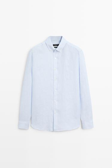 100% linen shirt — Sky blue 2