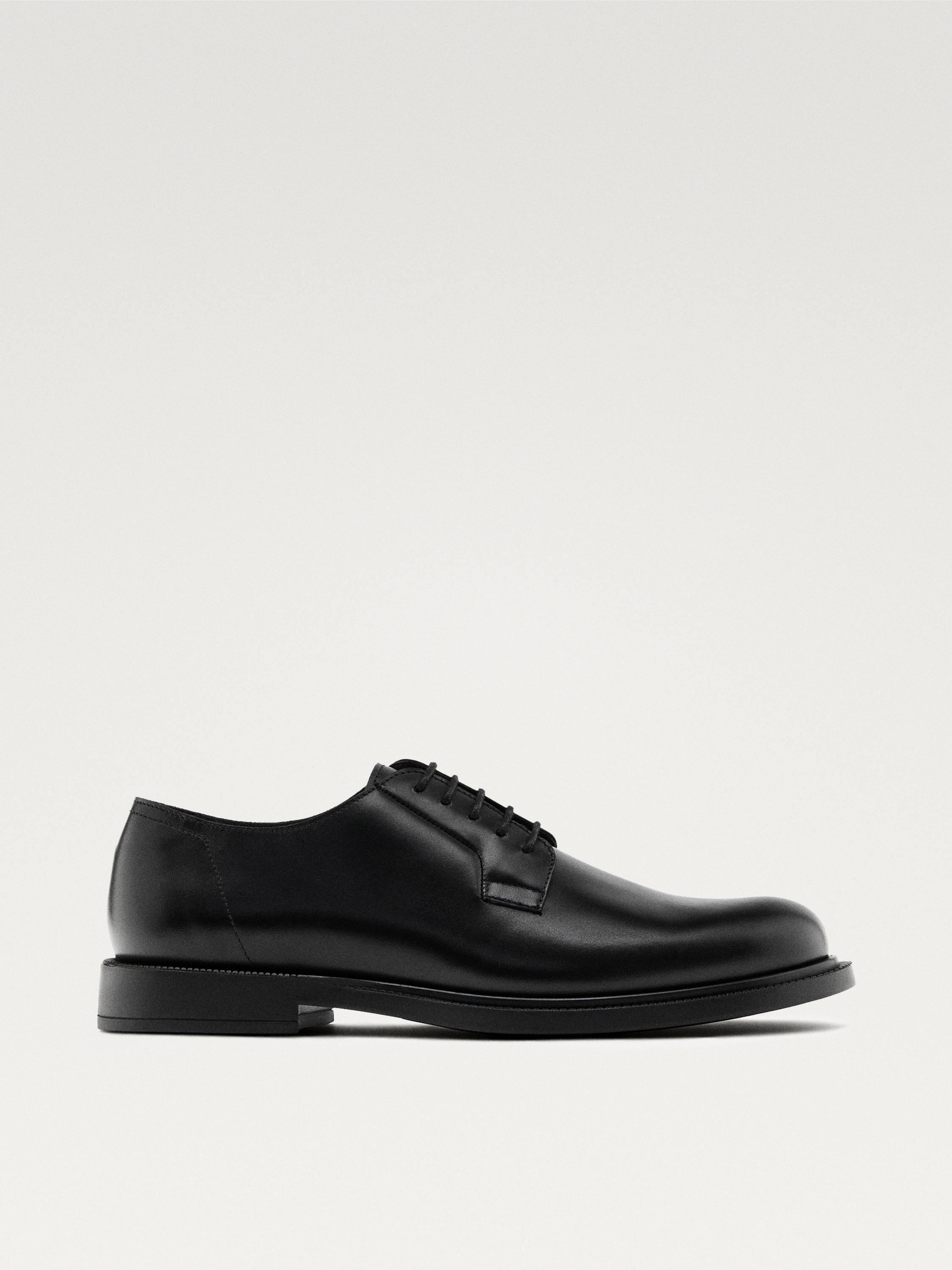 Black derby shoes