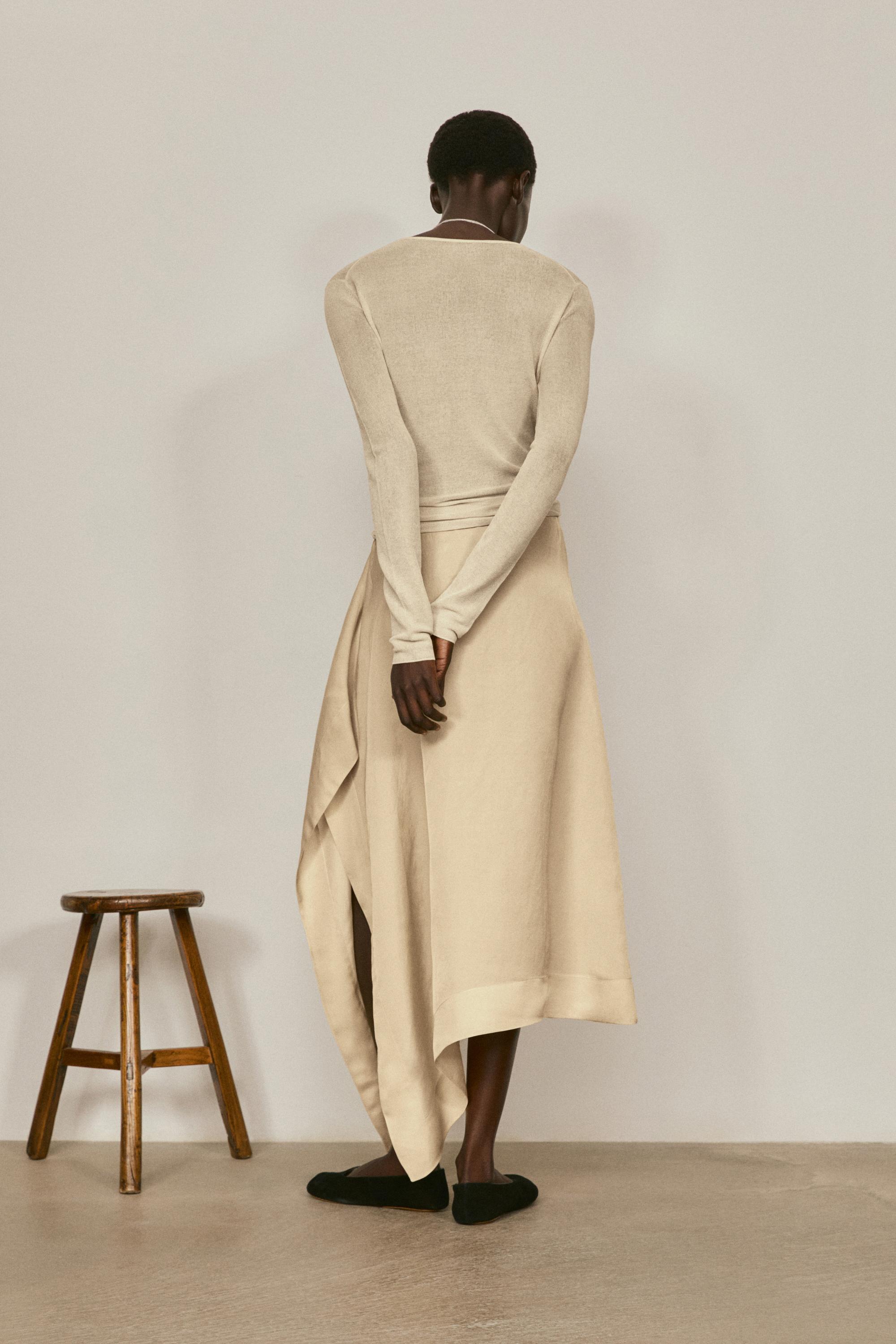 Flowing midi pareo skirt - LIMITED EDITION — MUSTARD YELLOW