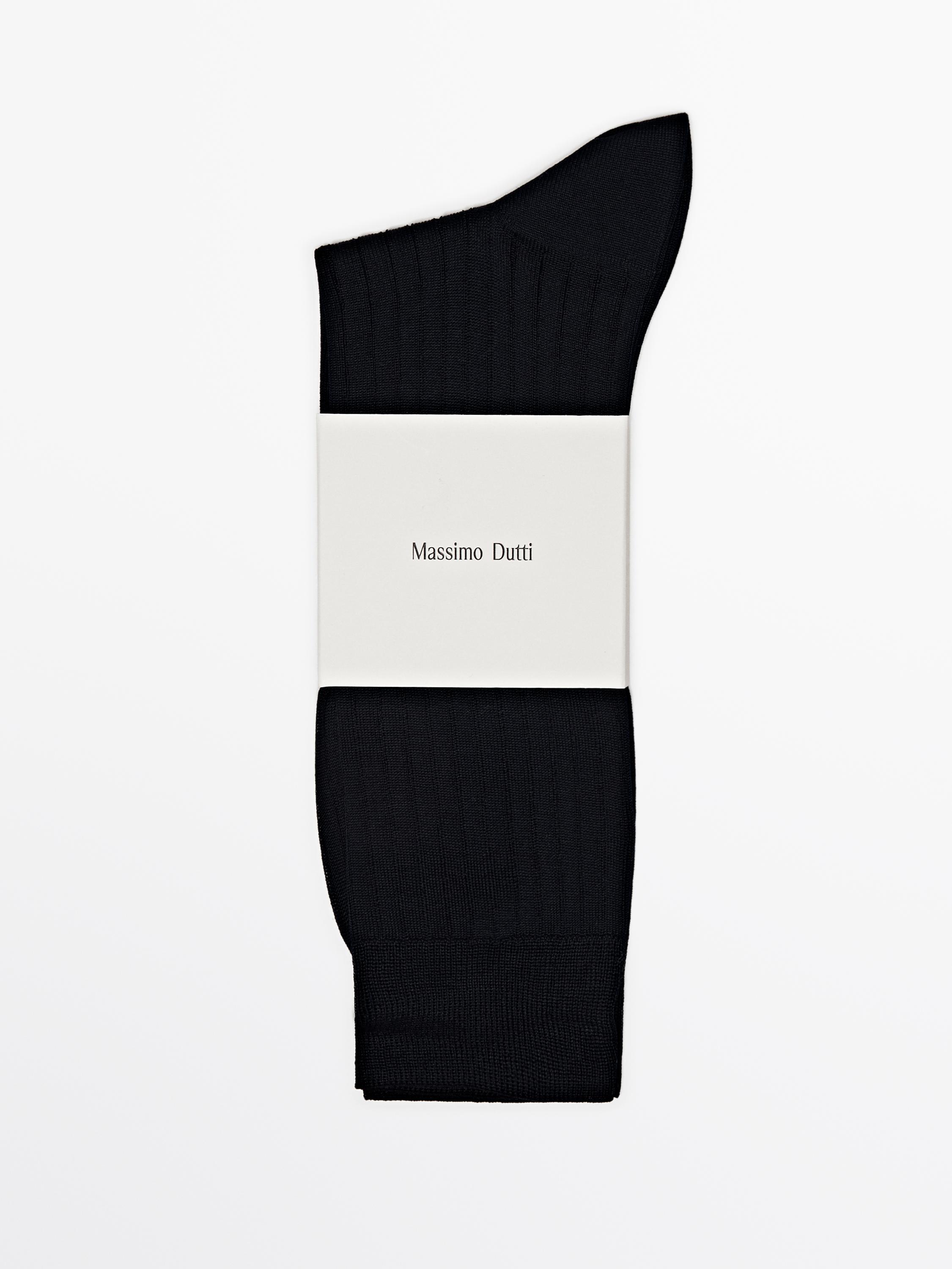 Unifarbene elegante Socken