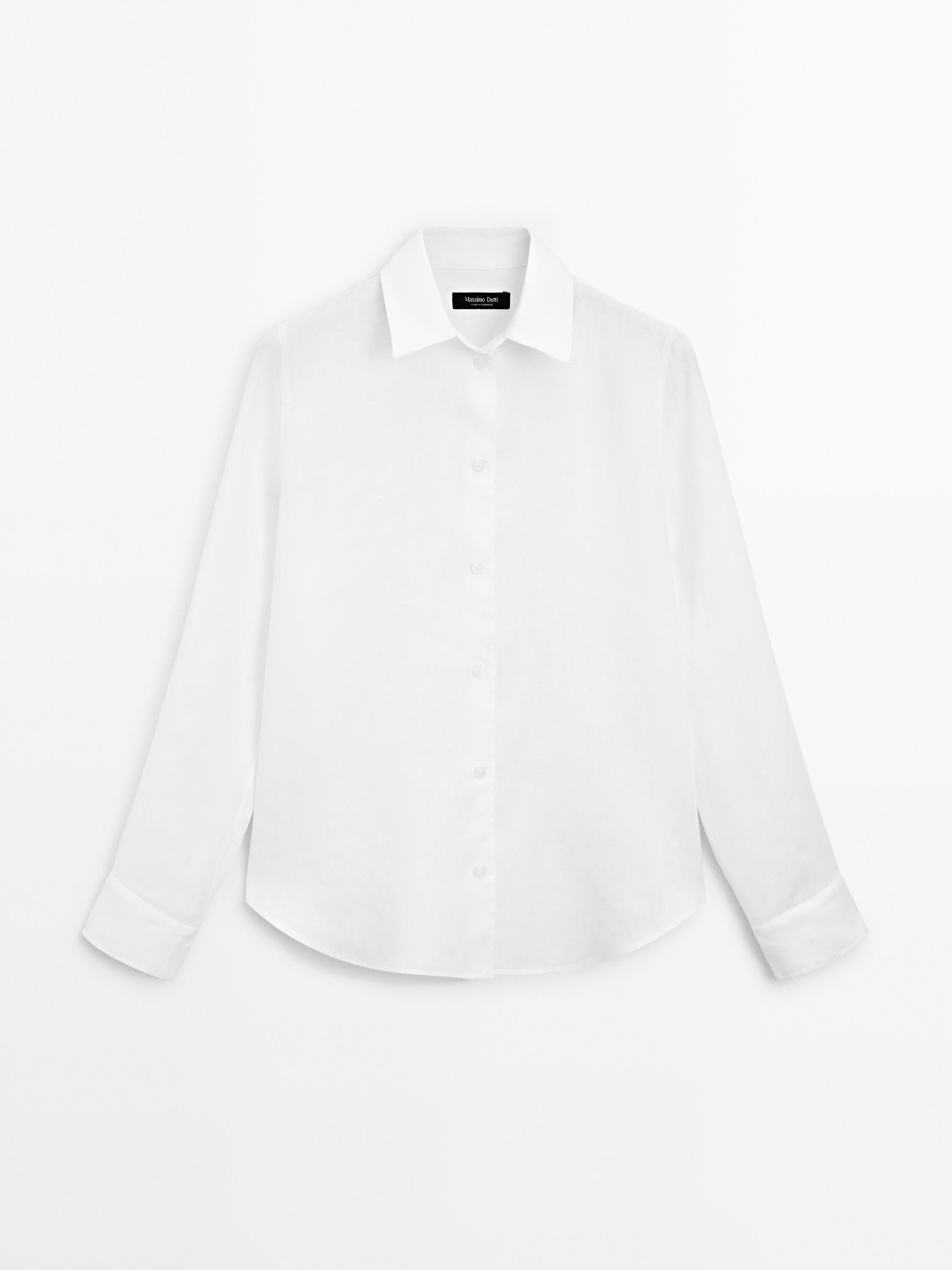 Camisa fluida 100% linho