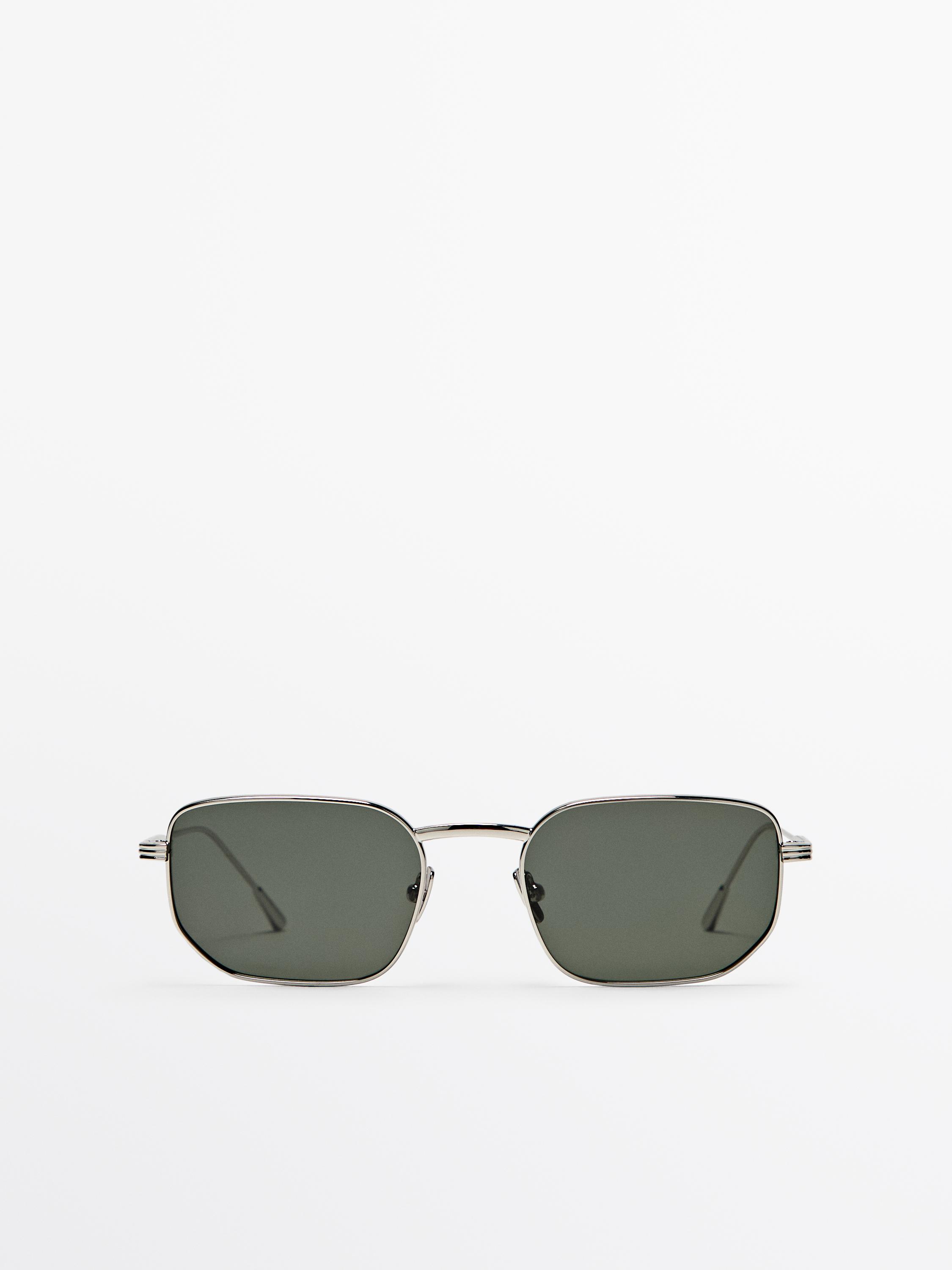 Square metal sunglasses