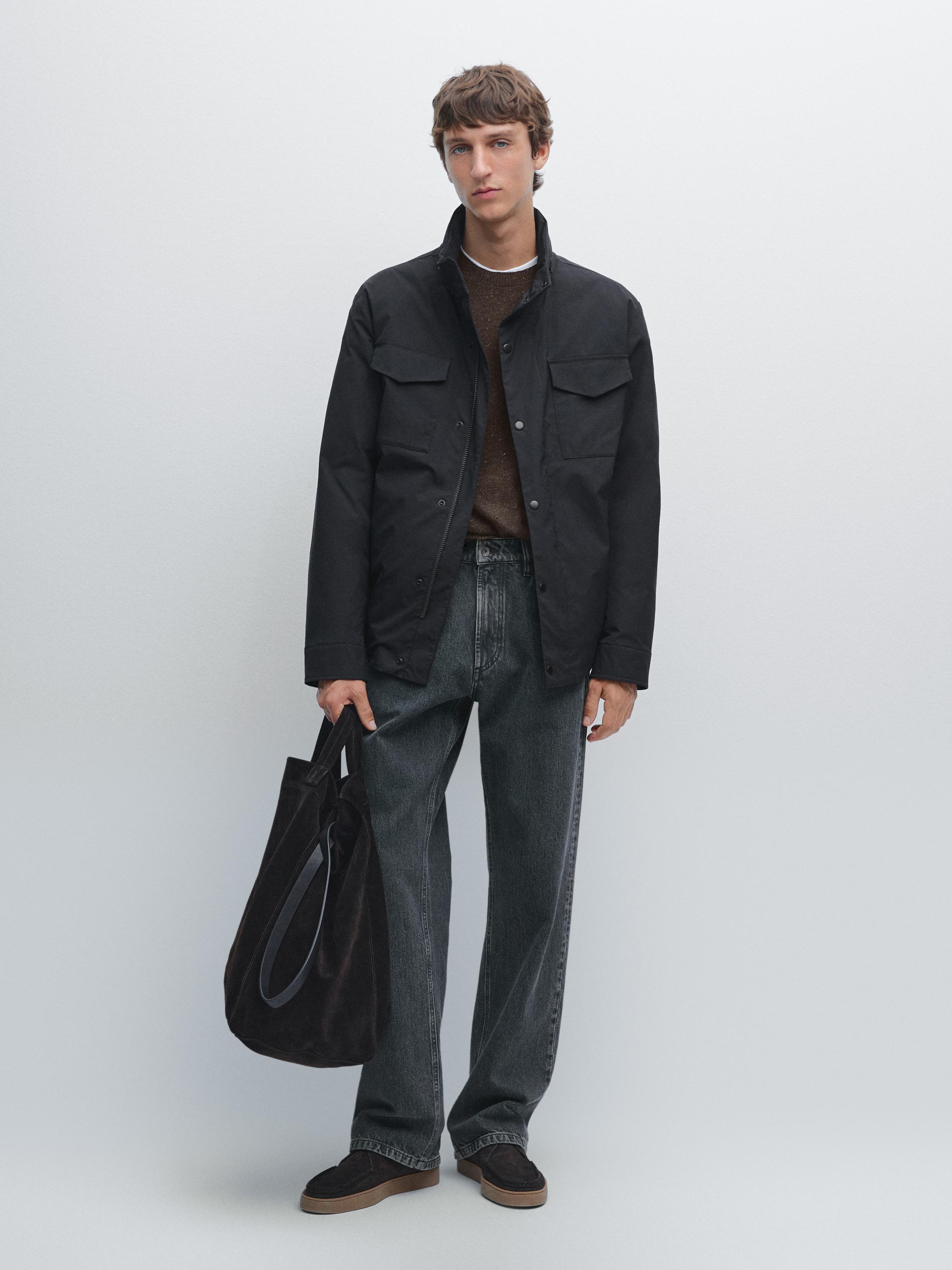 Water-repellent puffer jacket