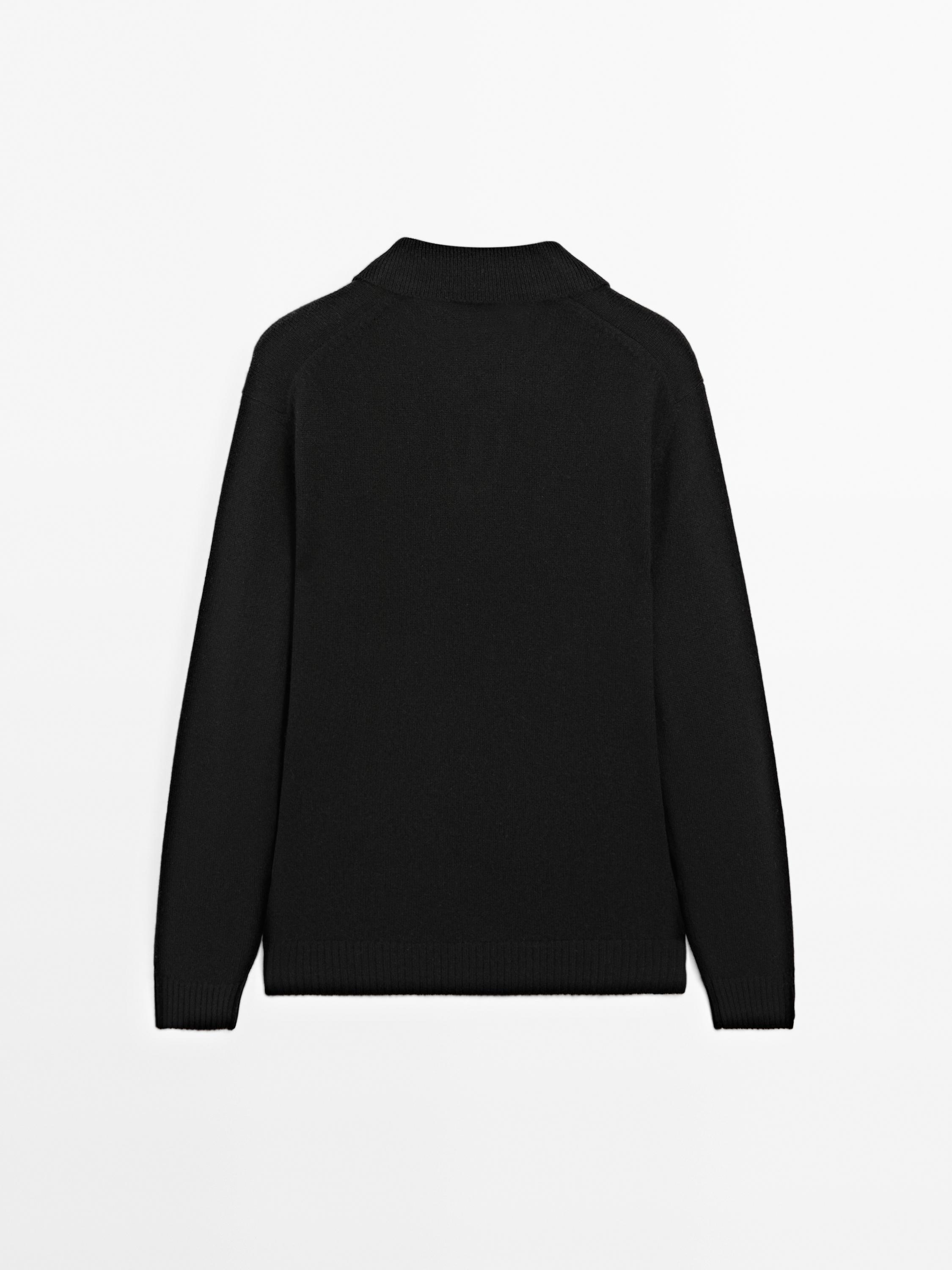 Knit 100% cashmere V-neck sweater
