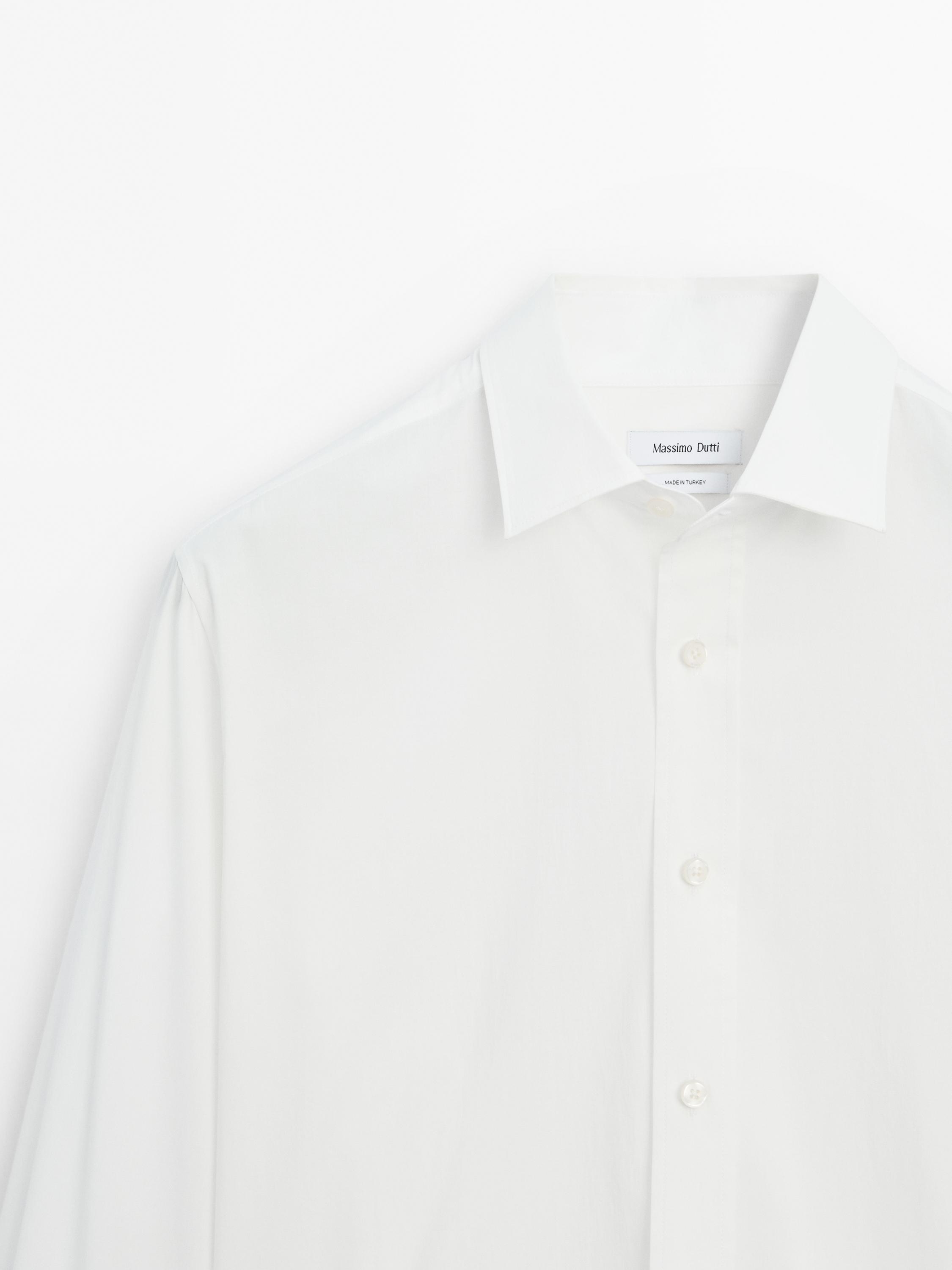 100% cotton poplin shirt