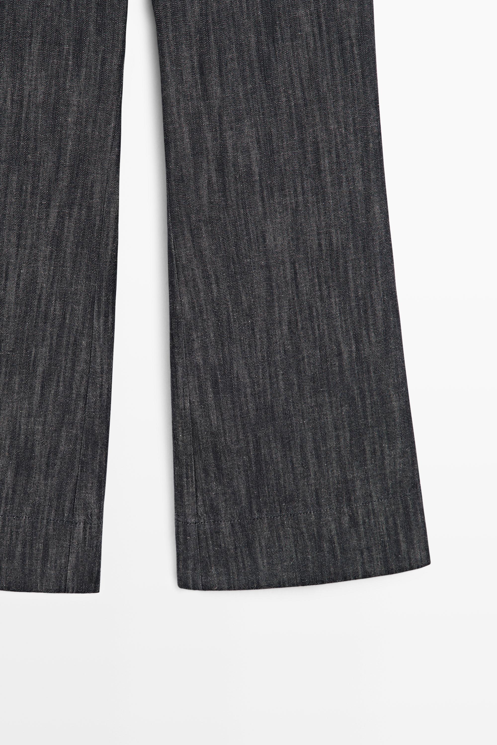 Cropped flare pants — INDIGO