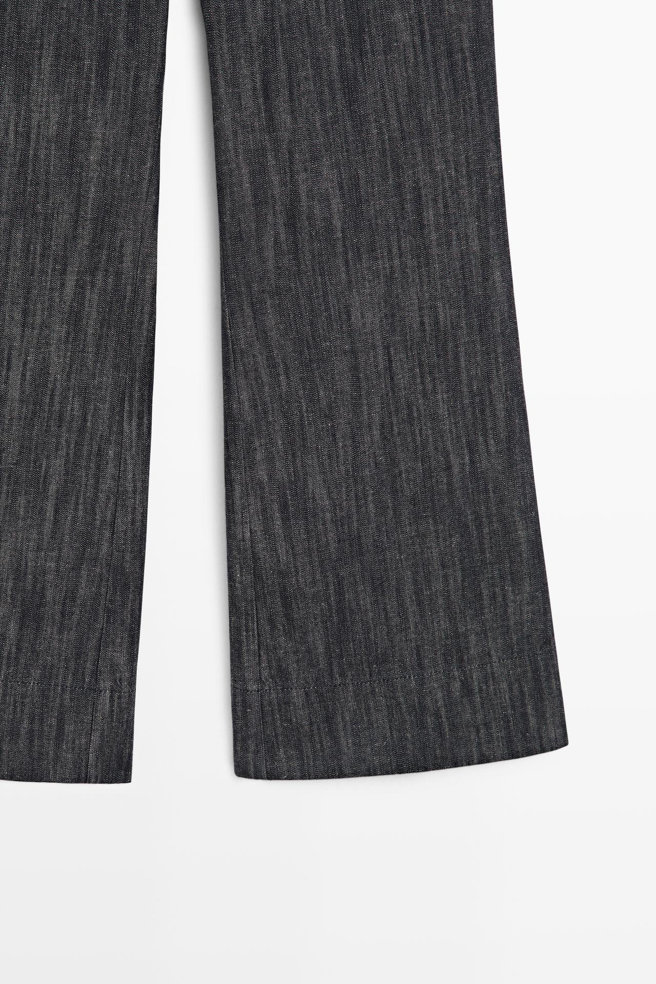 Cropped flare pants — INDIGO