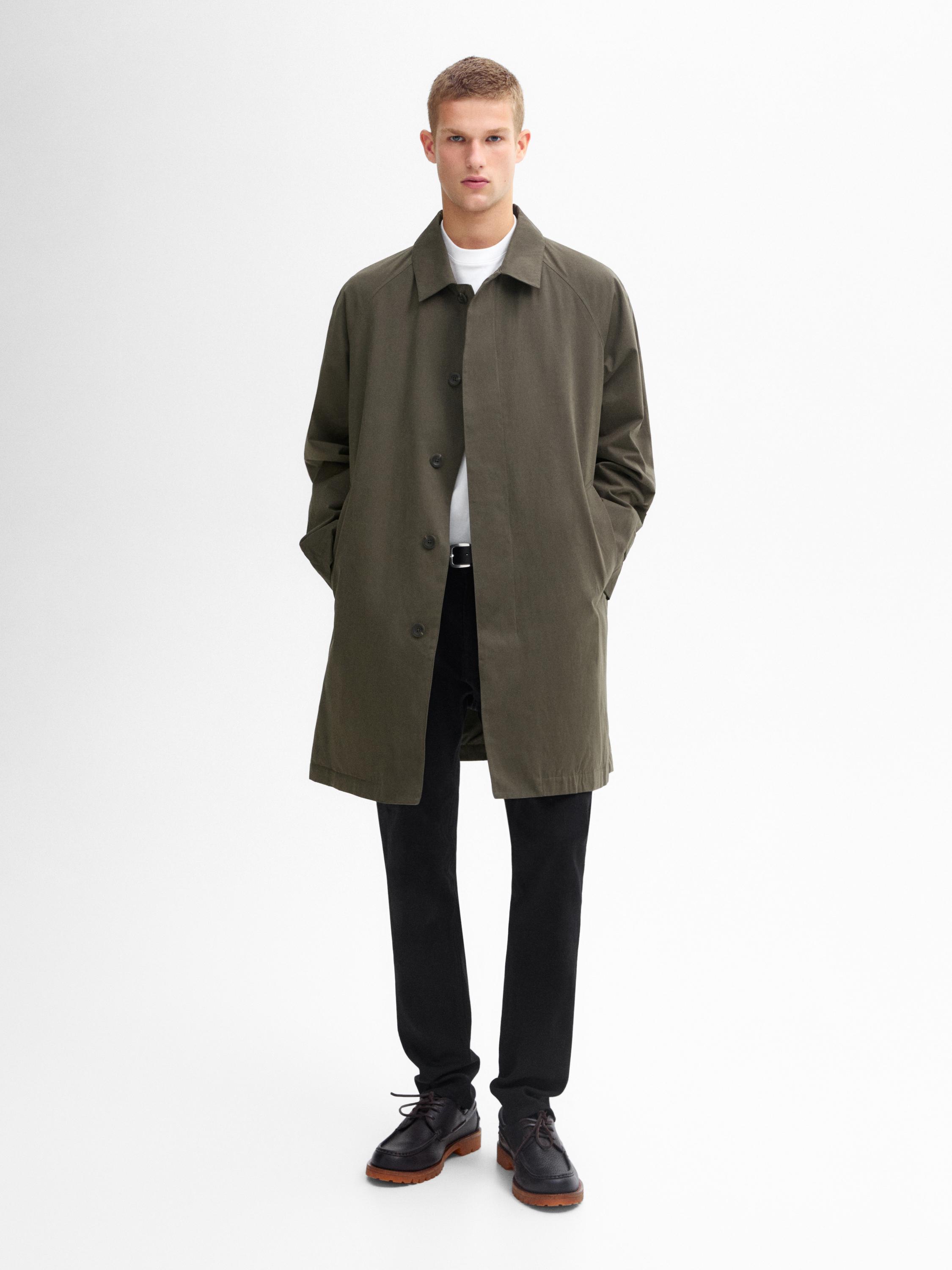 Massimo dutti raincoat on sale