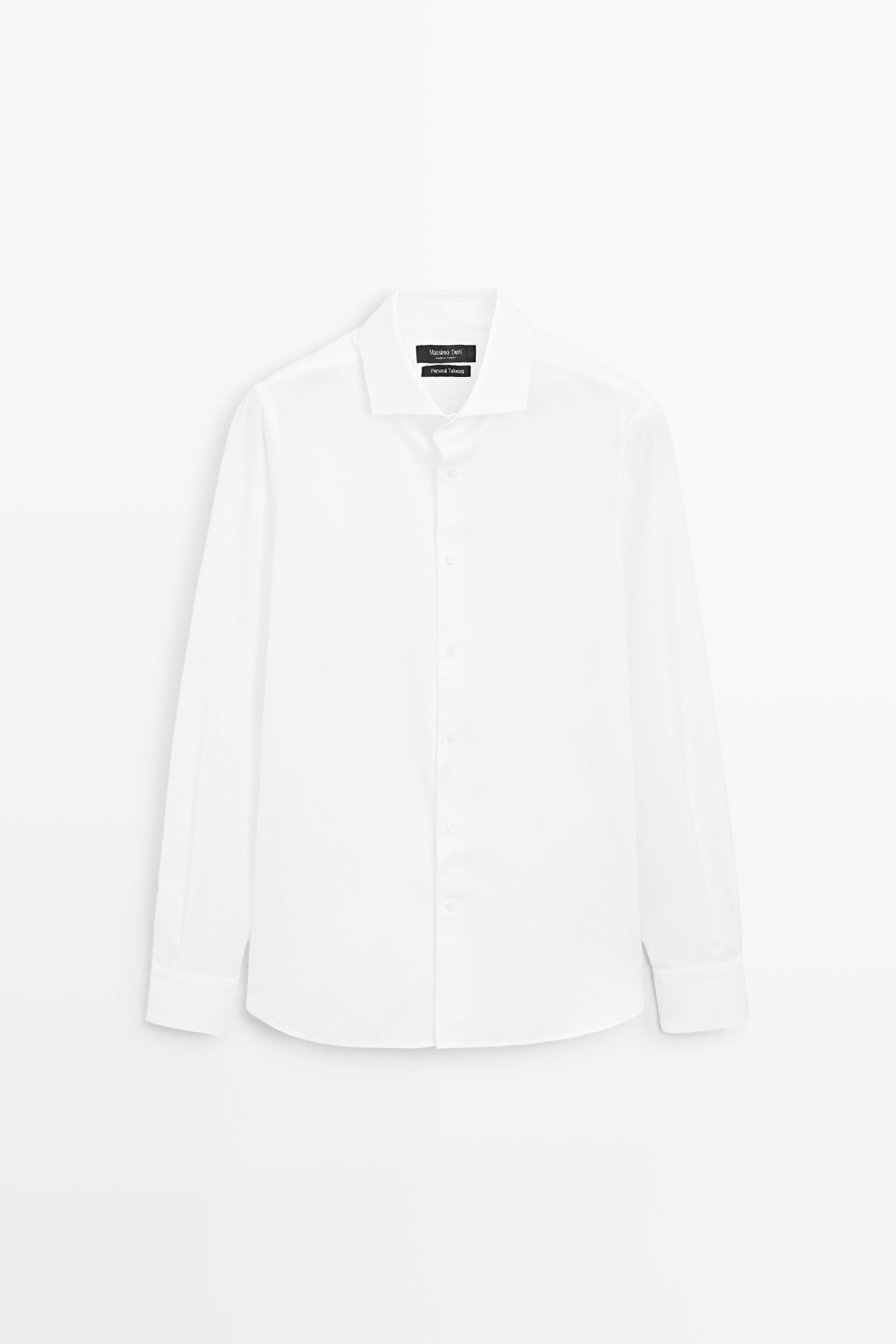 100% cotton shirt — WHITE