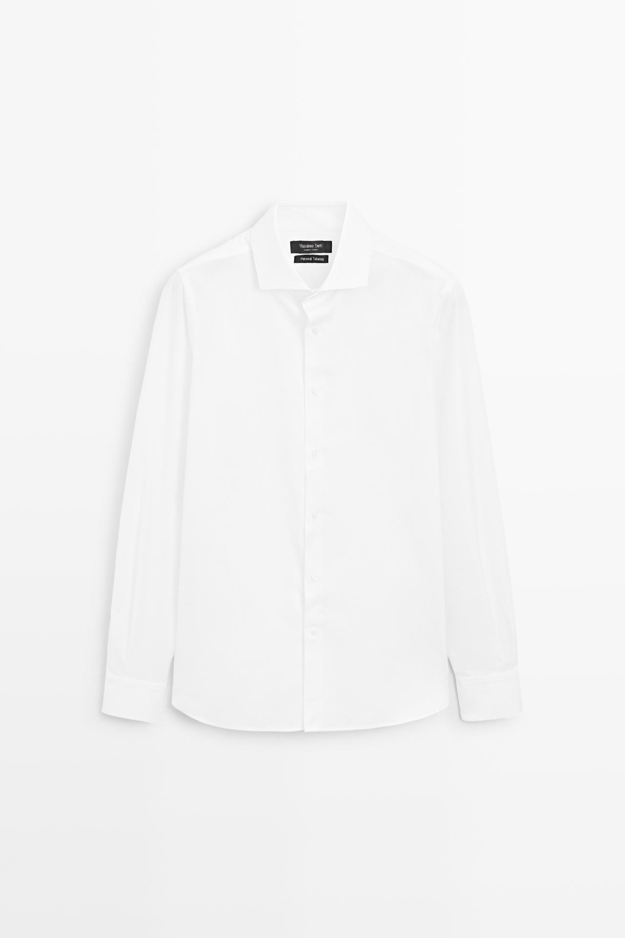 100% cotton shirt — WHITE
