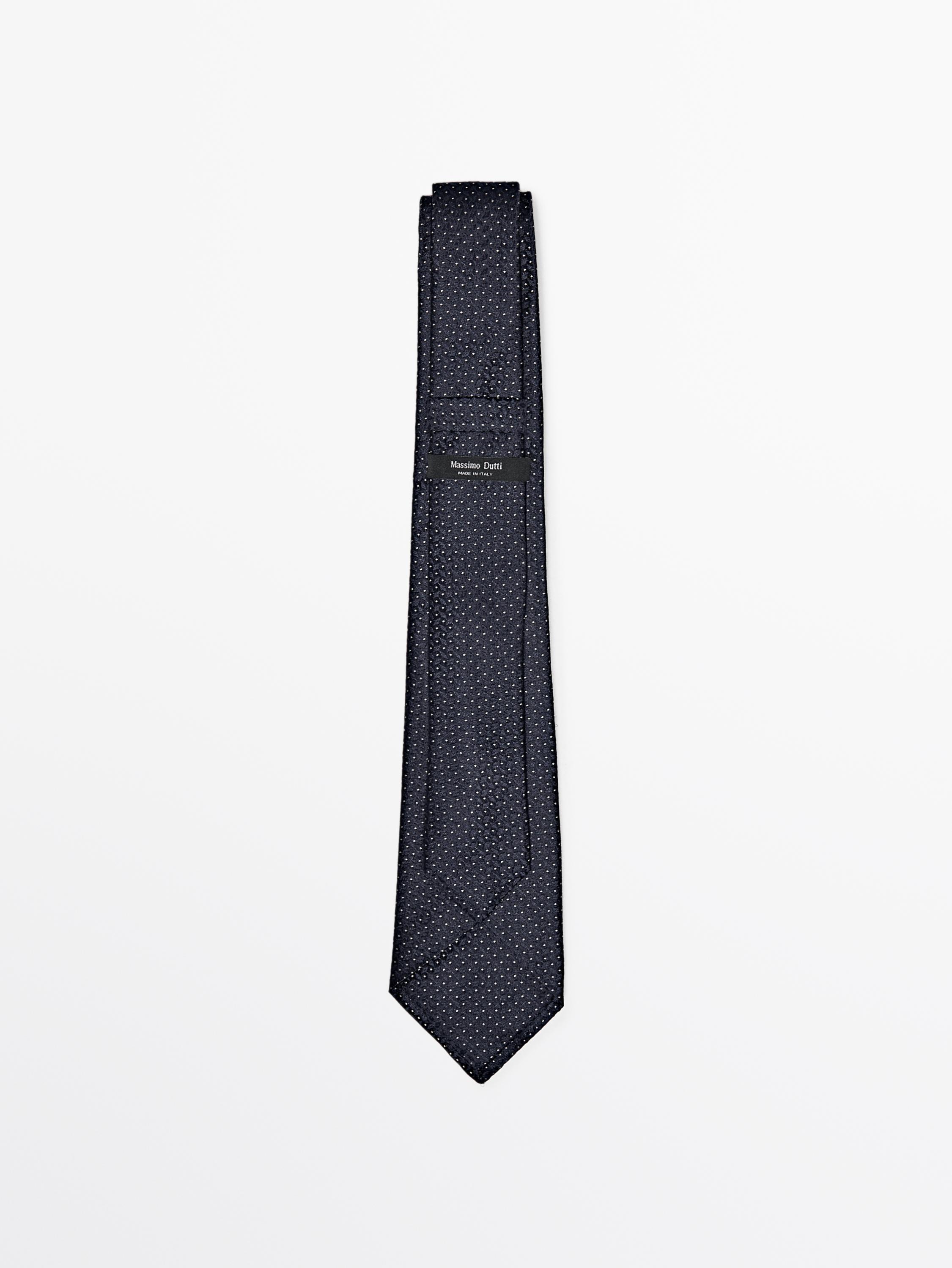 100% mulberry silk polka dot tie