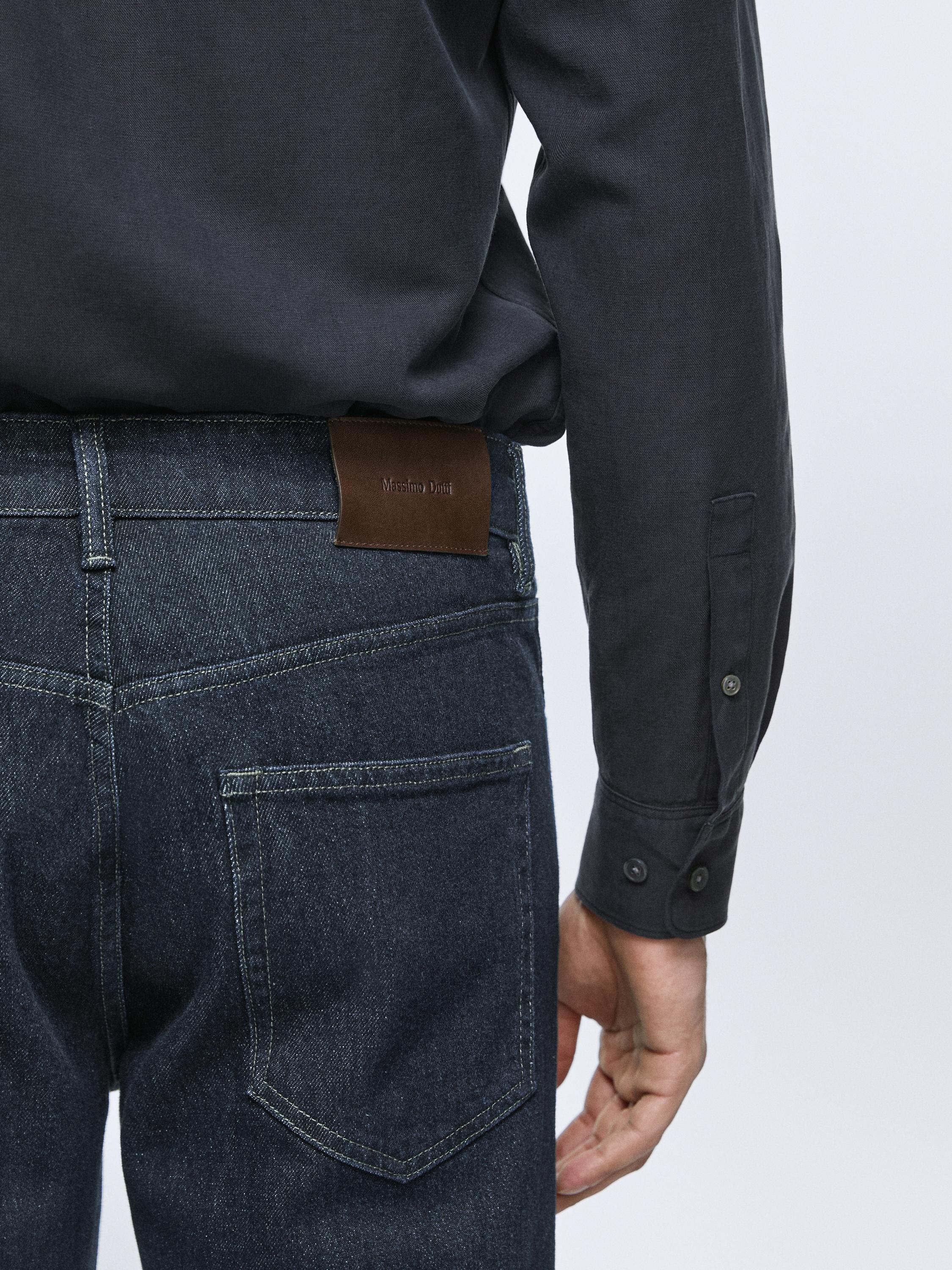 Tapered fit jeans — NAVY BLUE