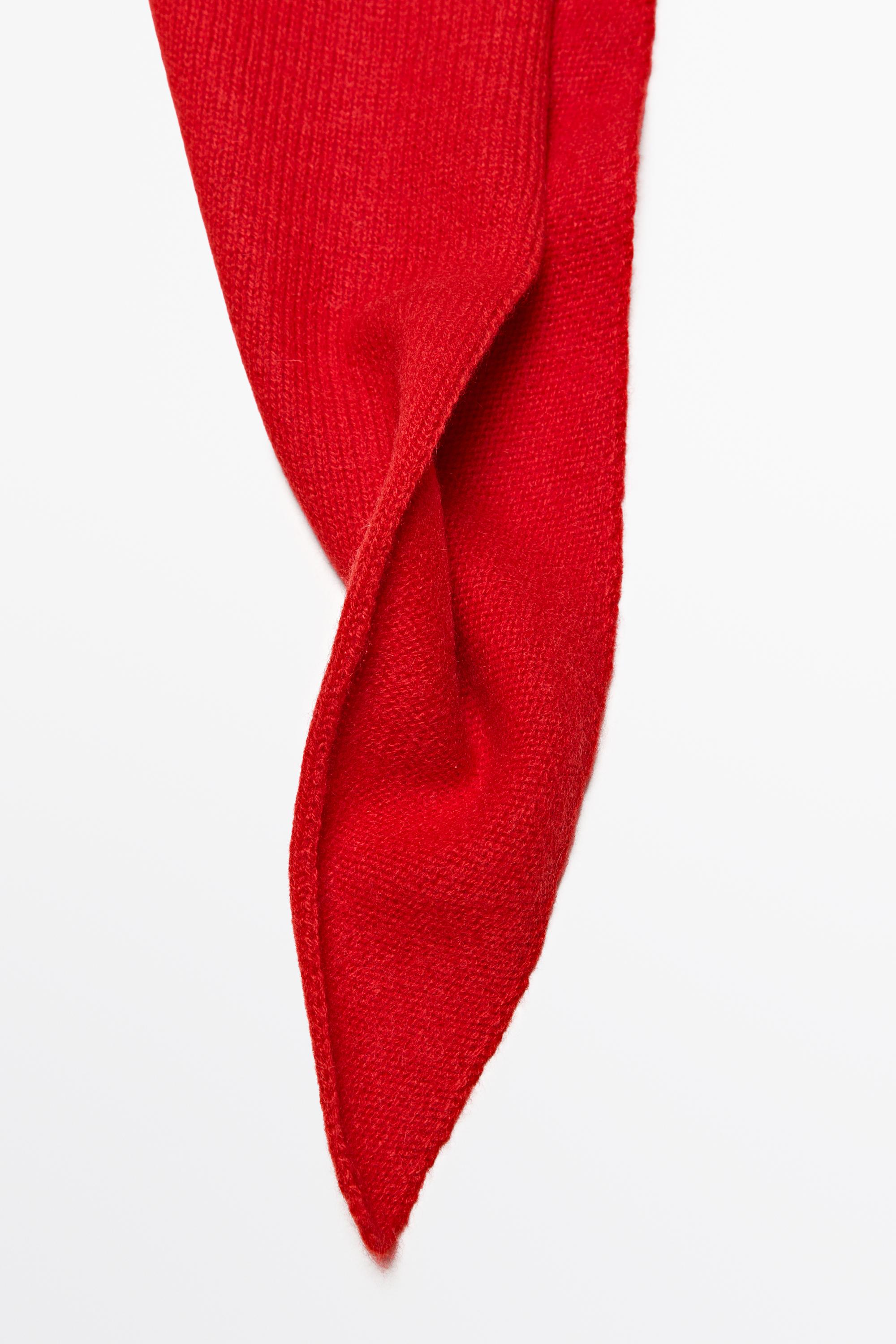 100% Cashmere Bandana — RED
