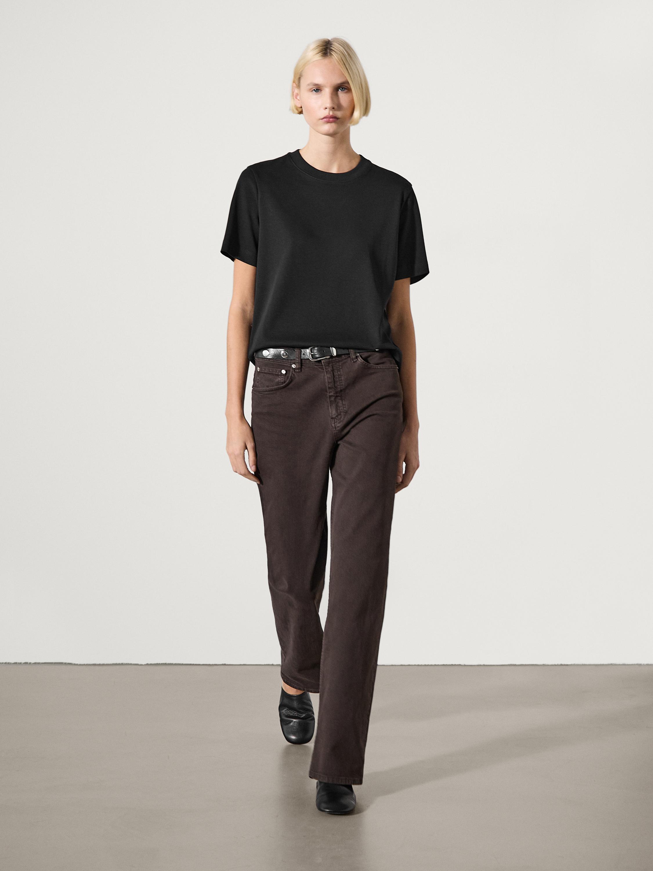 Short sleeve interlock T-shirt — BLACK