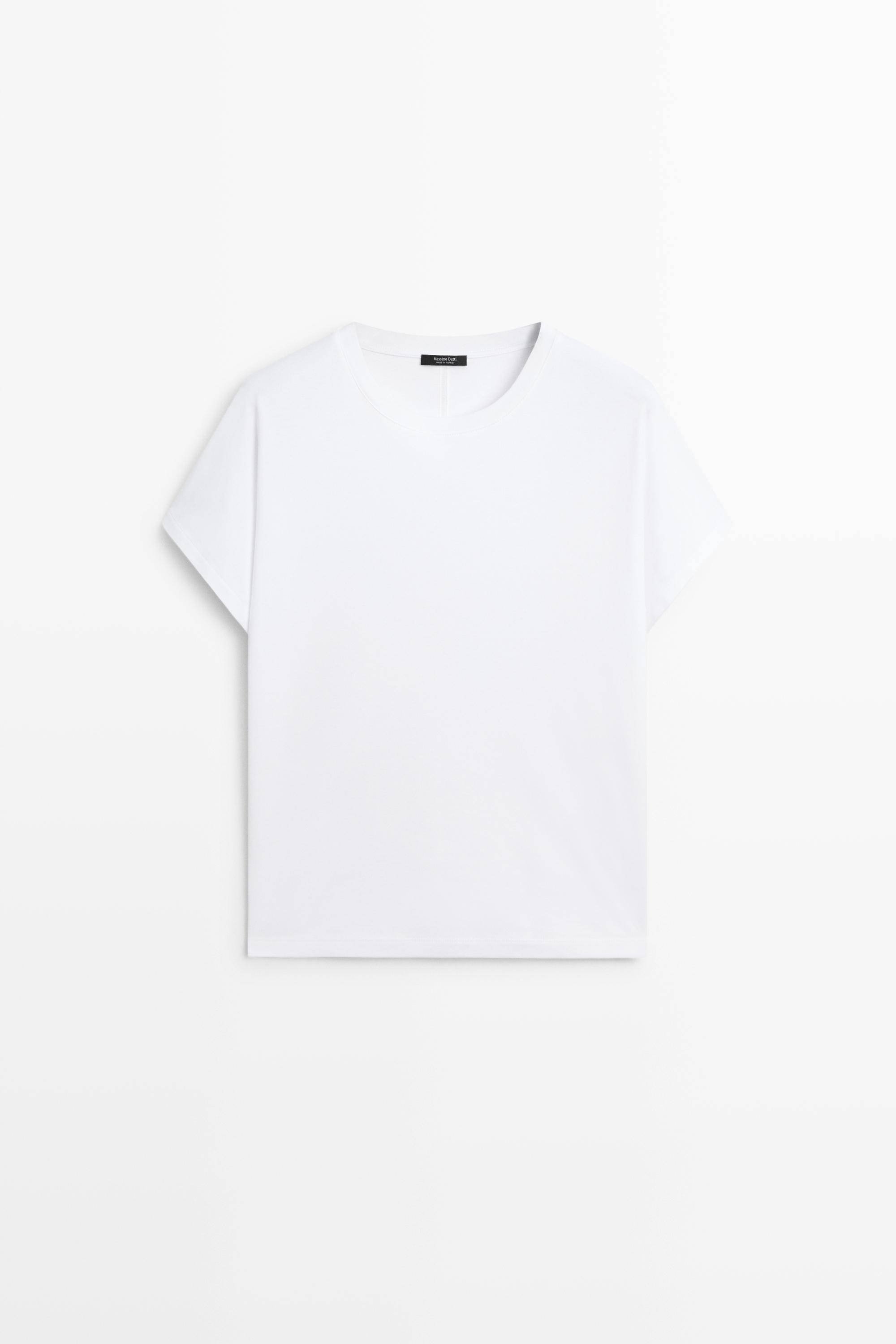 100% Cotton Short Sleeve T-Shirt — WHITE