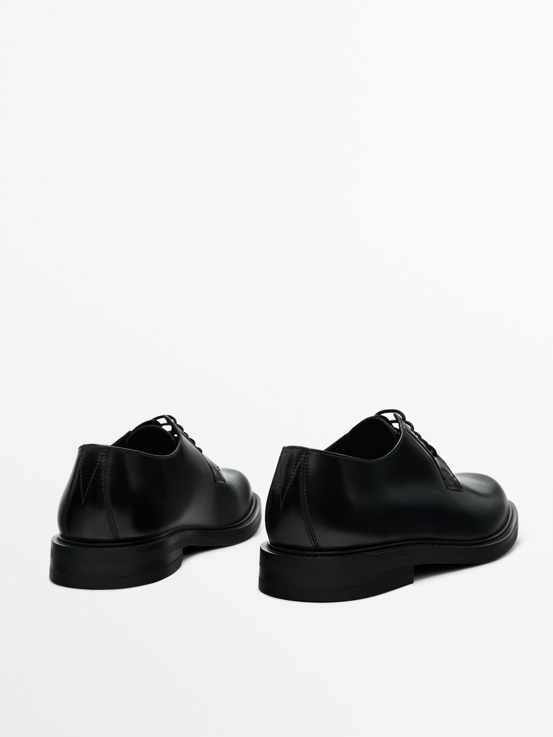 Black derby shoes