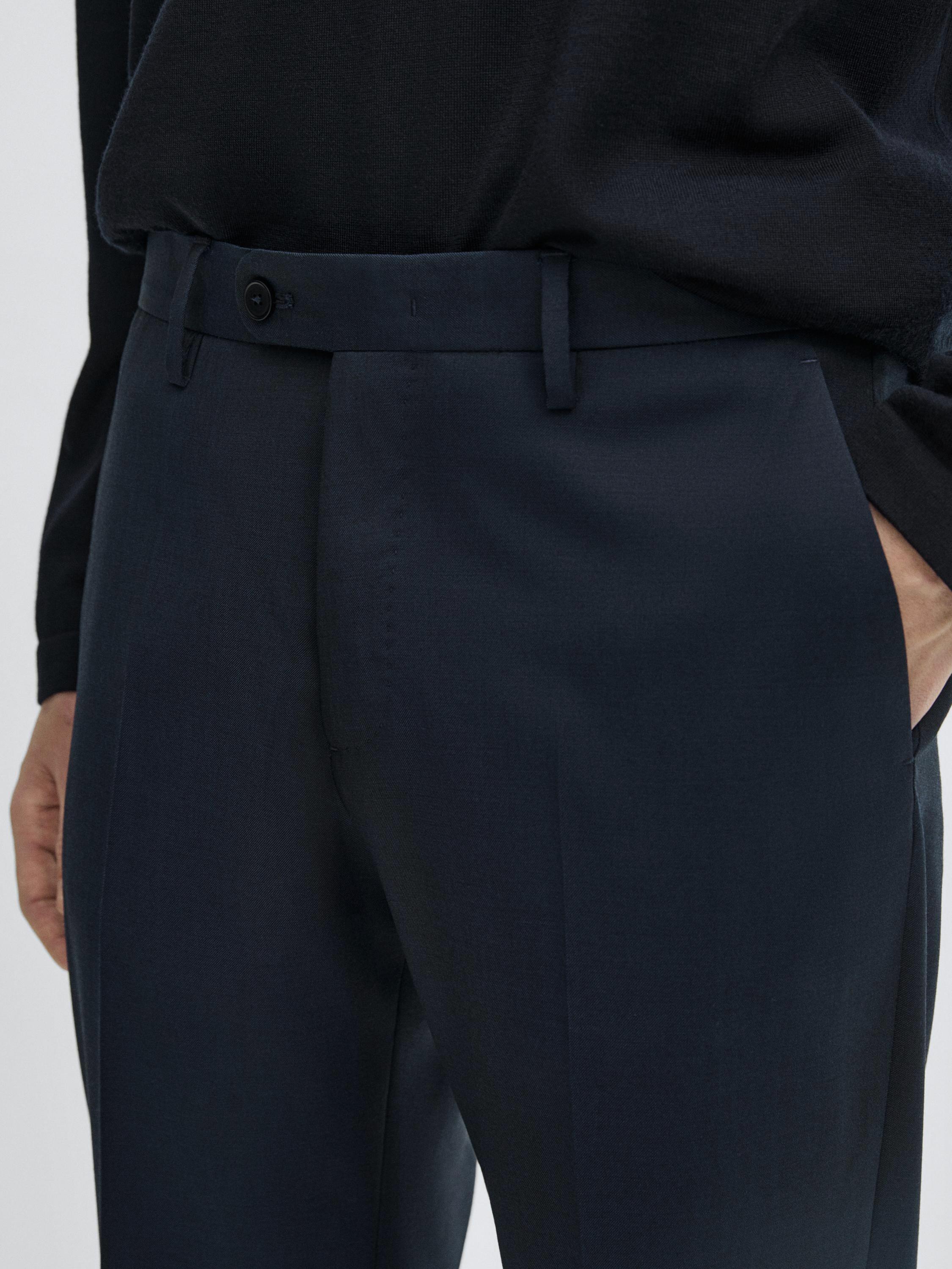 100% wool suit trousers