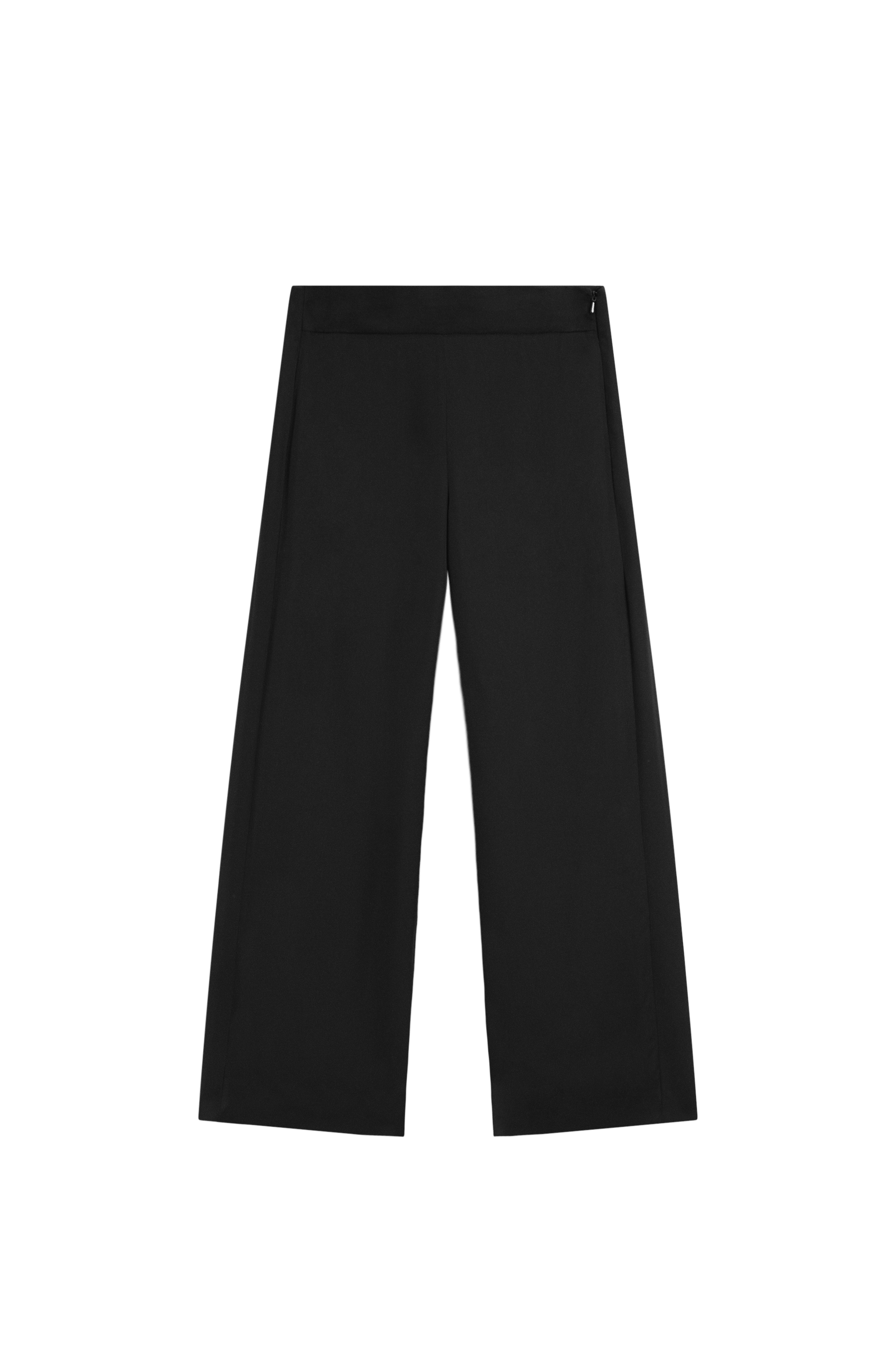 Massimo Dutti Straight fit dökümlü pantolon görsel 5