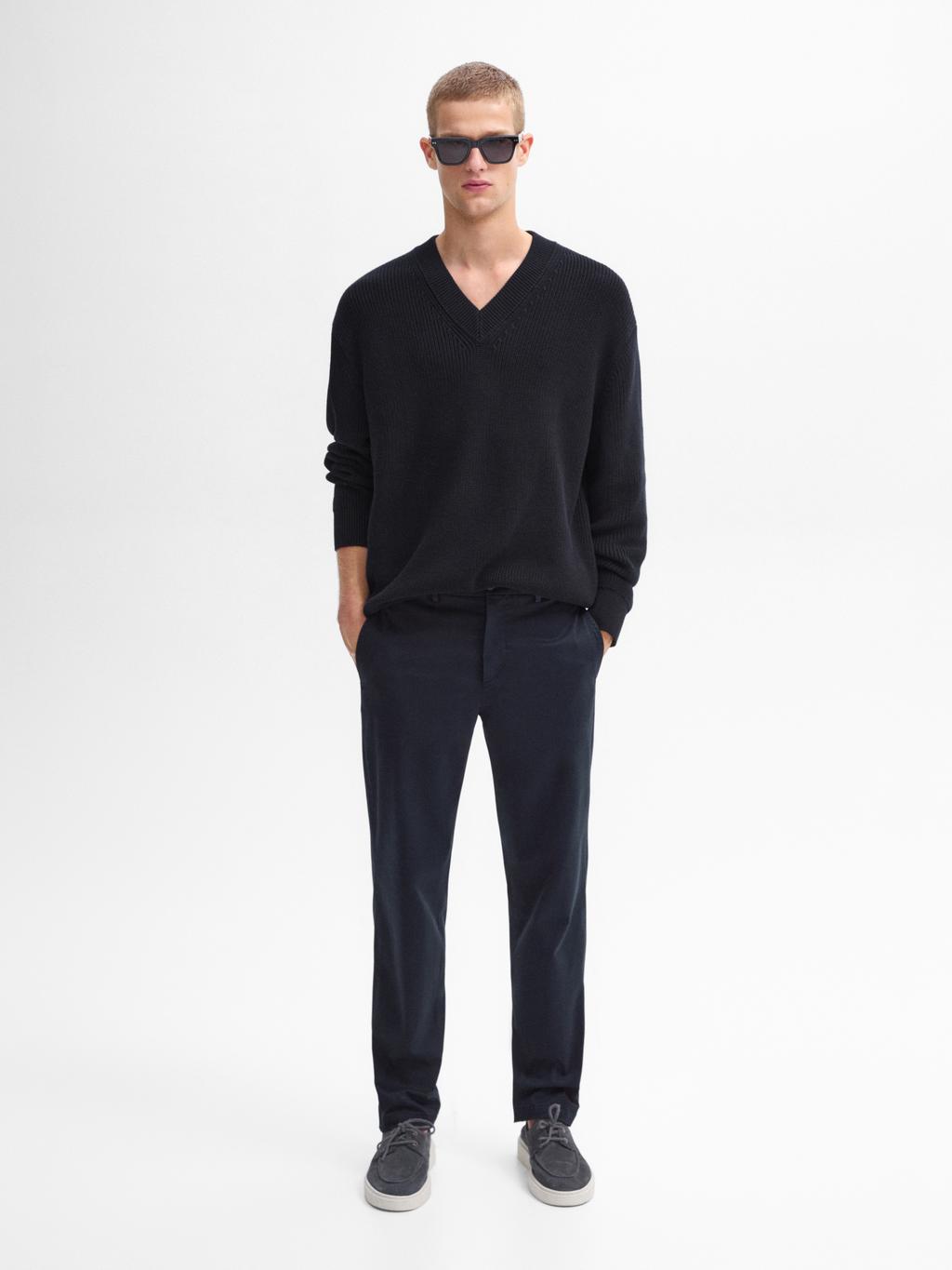 cotton-blend-tapered-fit-trousers-navy-blue-green-stone-dressy