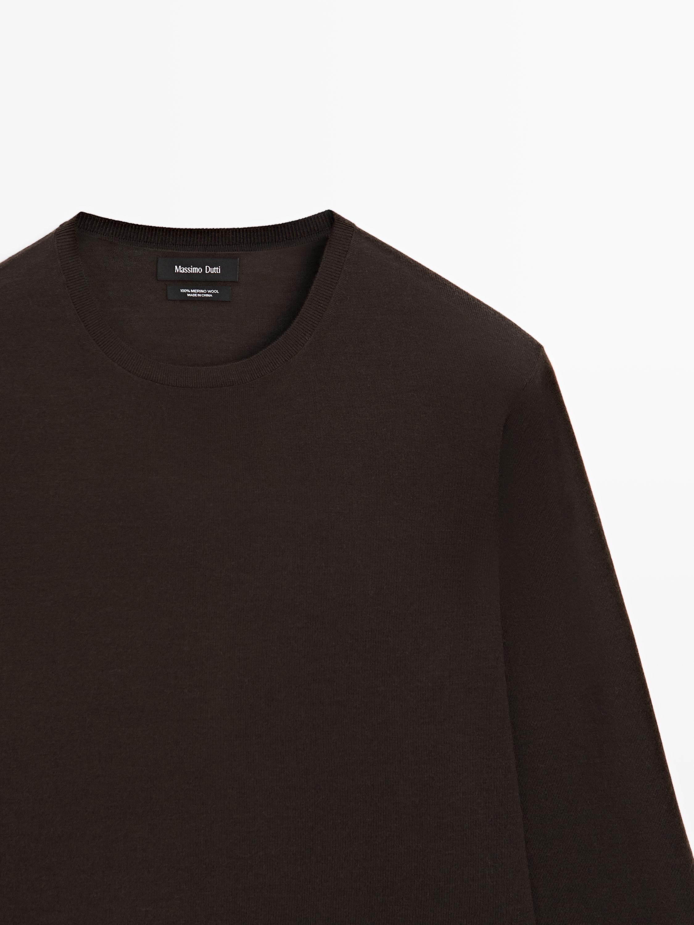 100% merino wool knit sweater