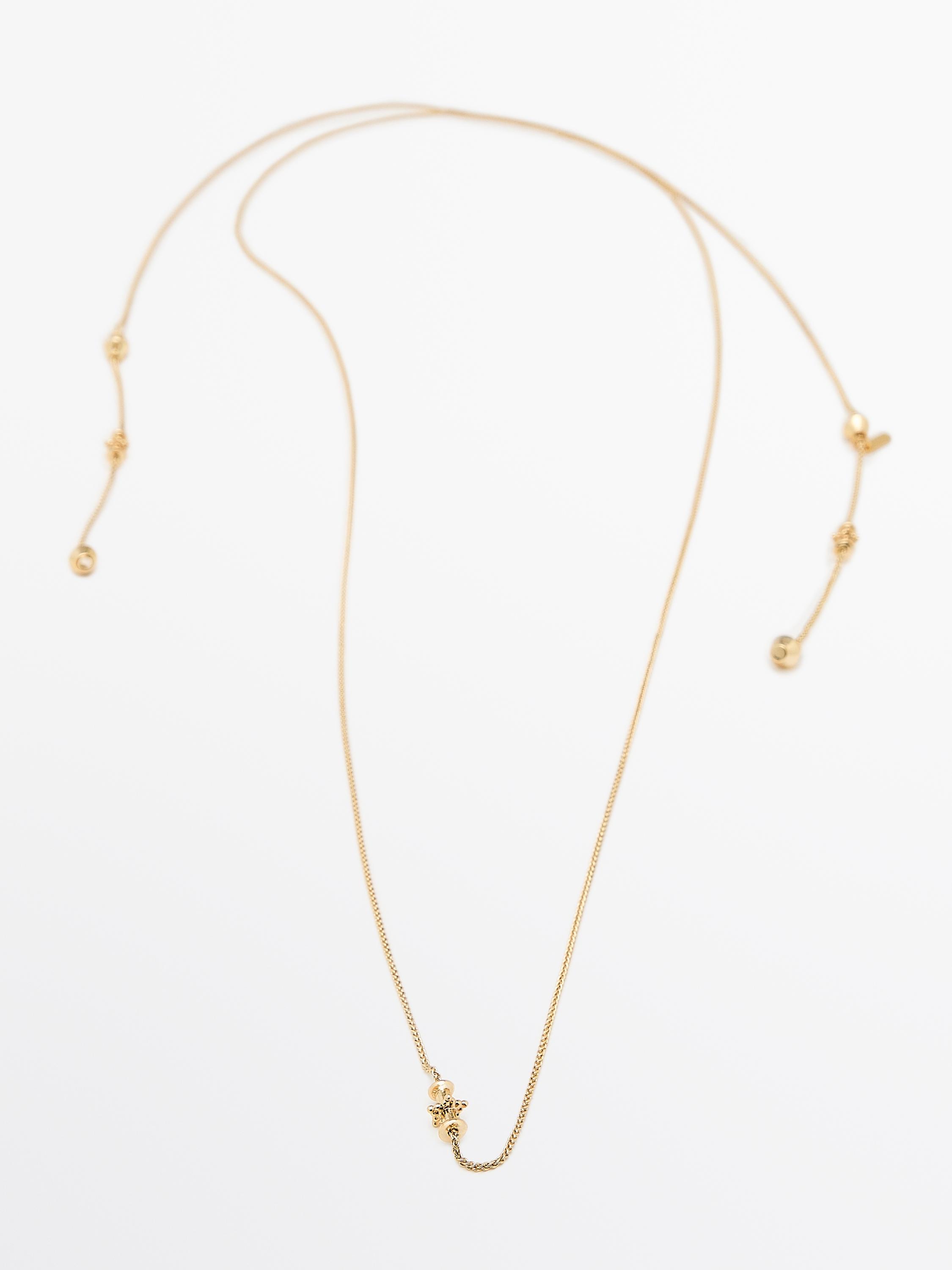 Çok konumlu parçalı kolye