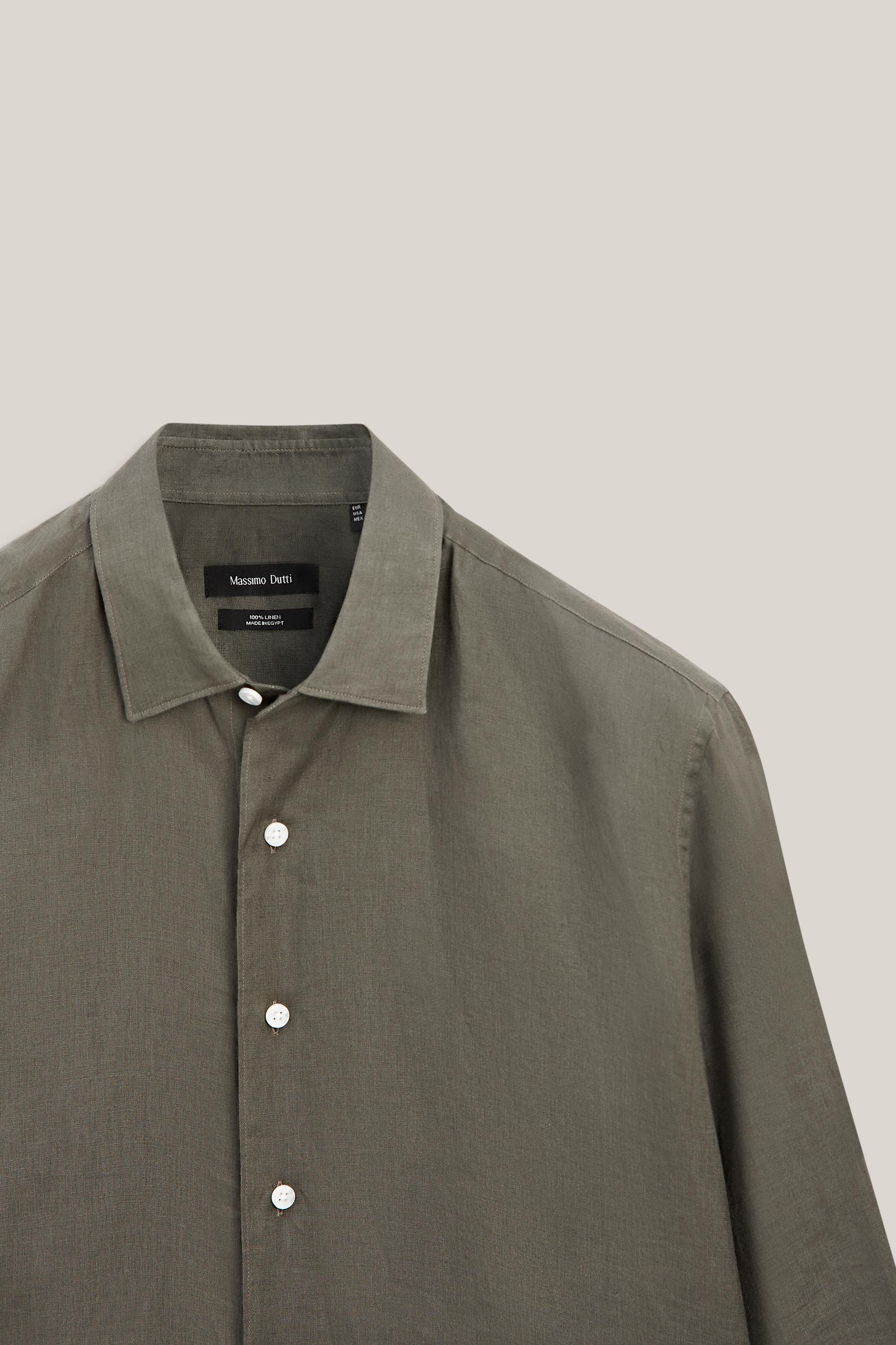 Extra fine 100% linen shirt - LIMITED EDITION — GREEN