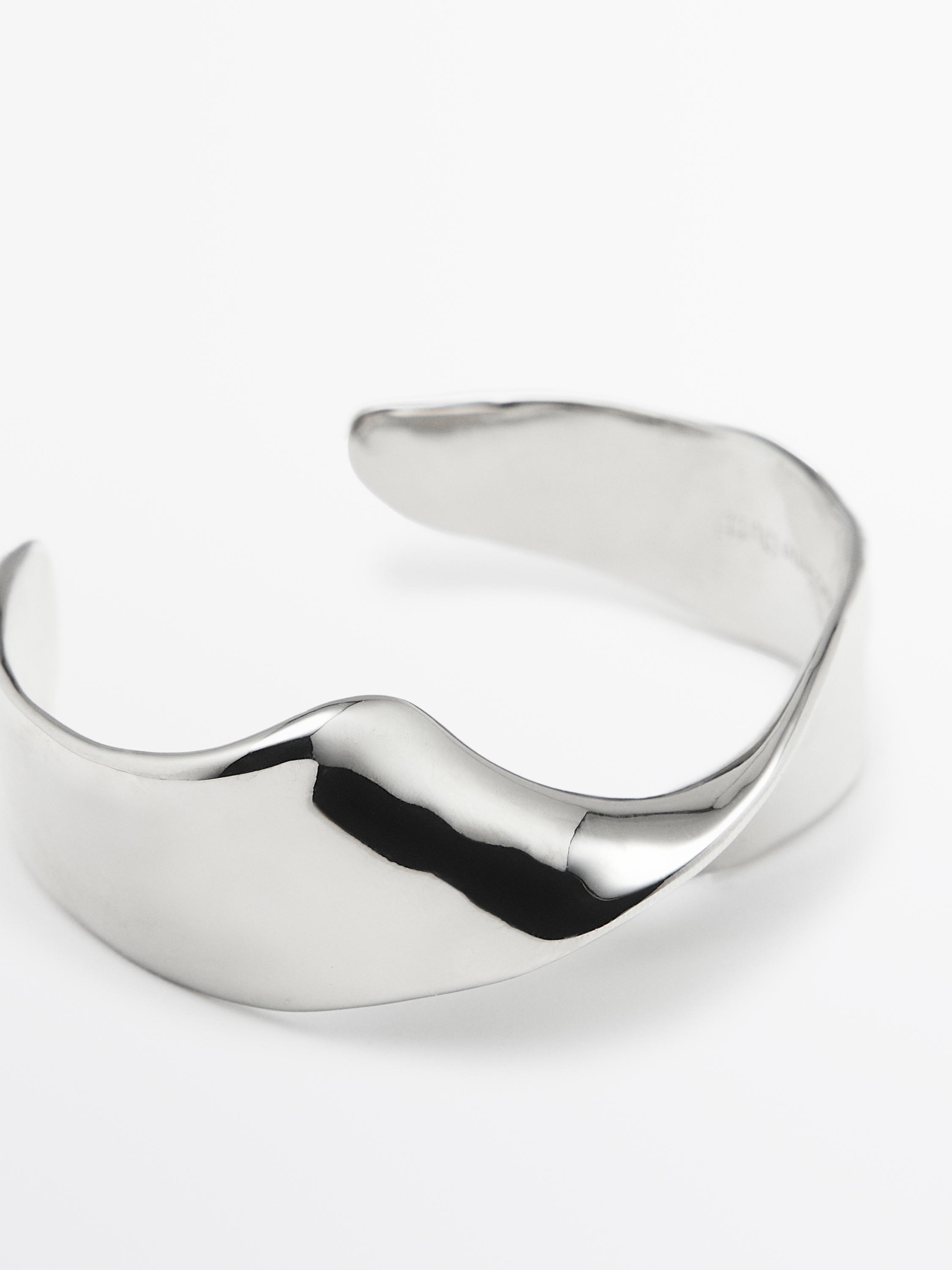 Bracelet large texturé