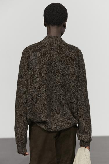 100% cashmere V-neck knit cardigan — MOLE BROWN 5