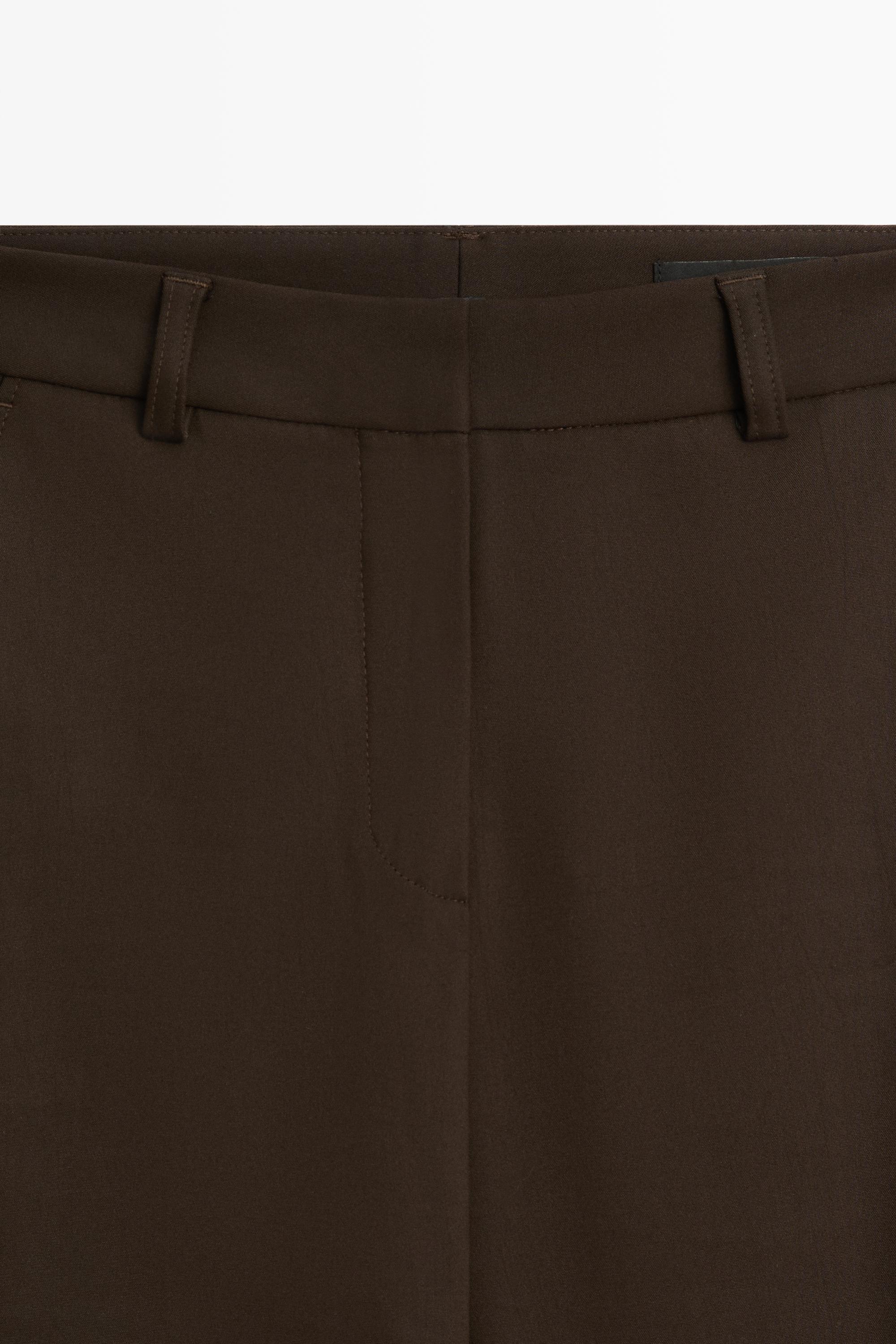 Technical flare fit pants — Chocolate
