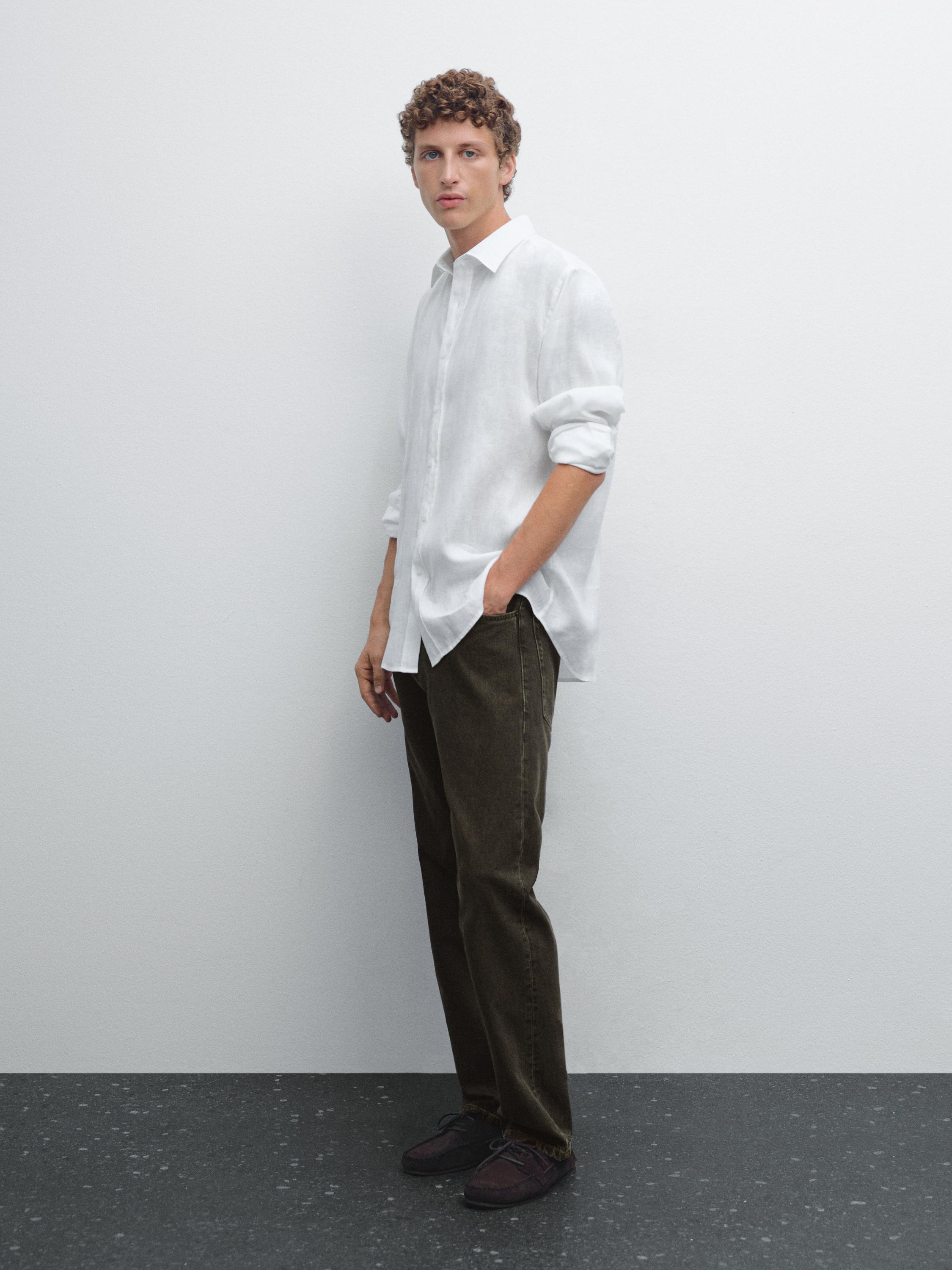 Chemise 100 % lin regular fit