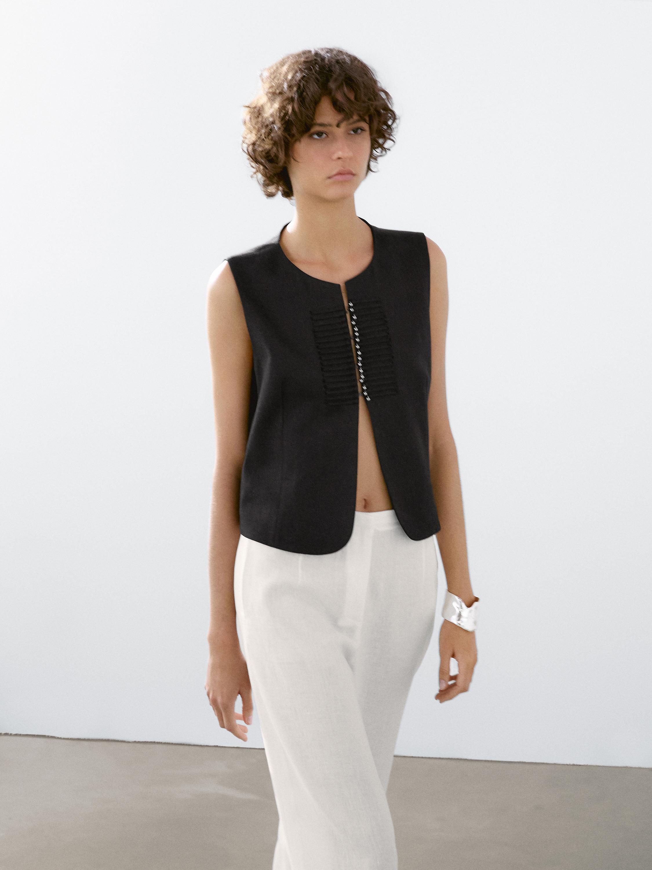 Pantalon de tailleur en lin