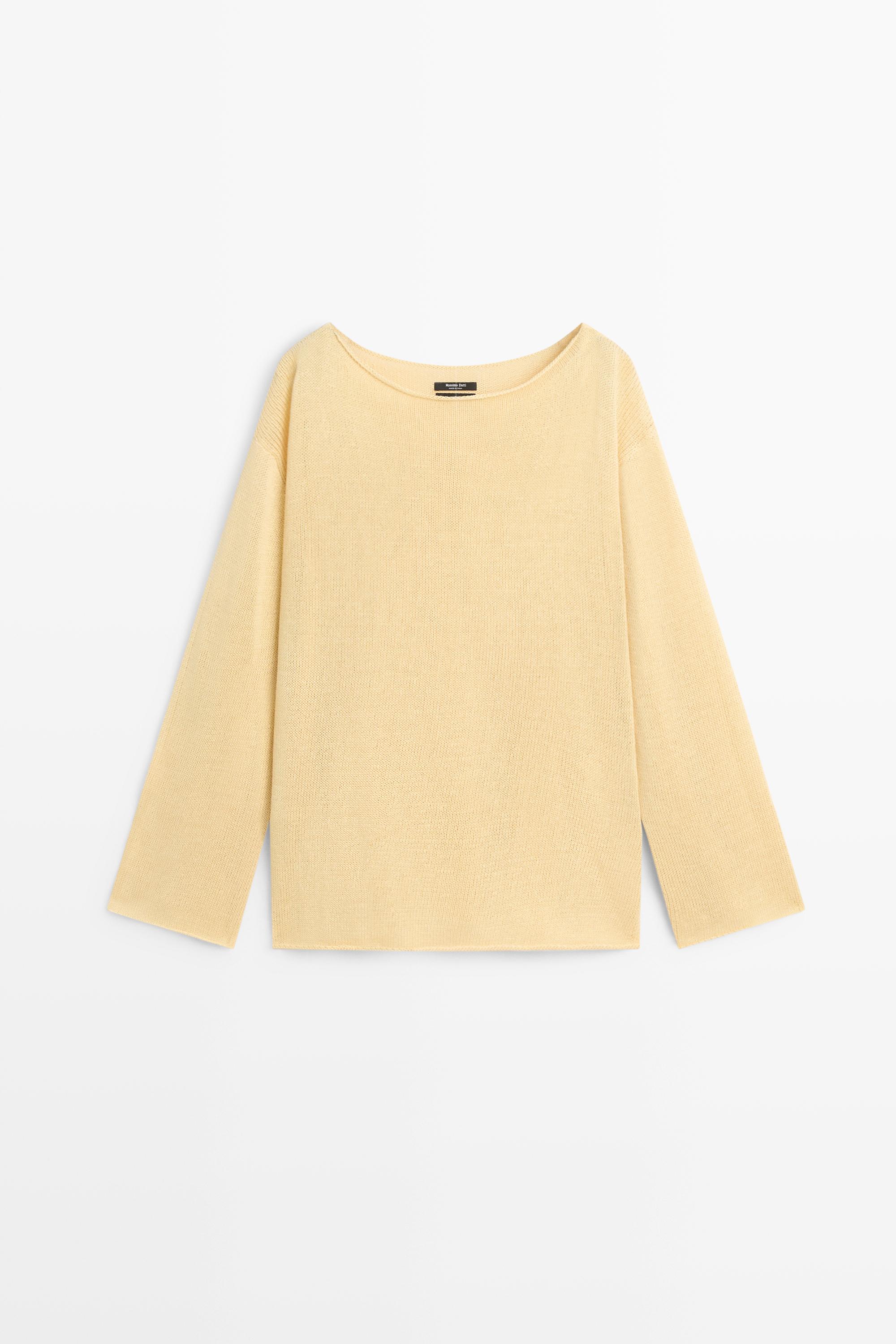100% mercerised cotton sweater — GOLDEN