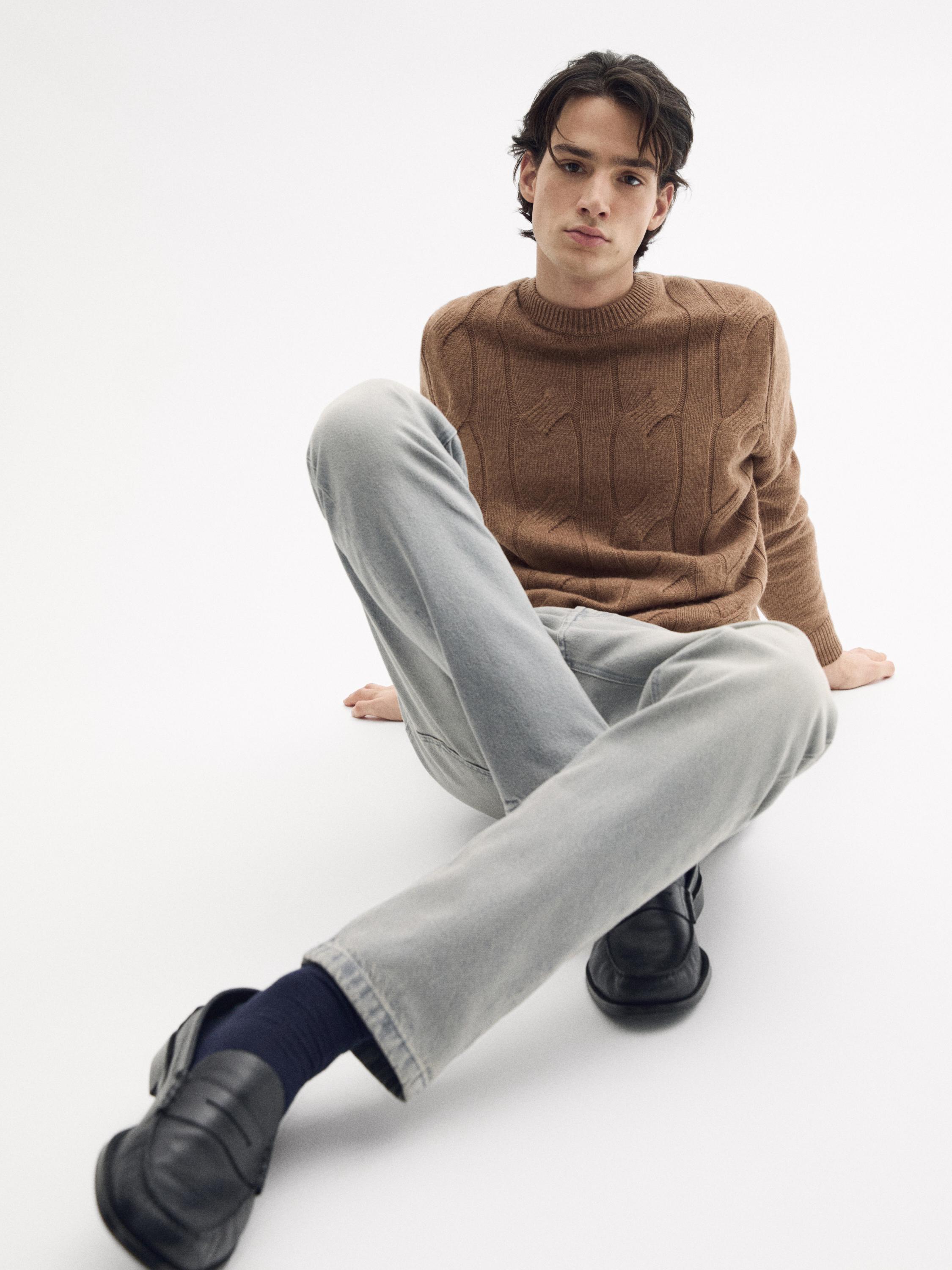 Tapered fit jeans — GREY