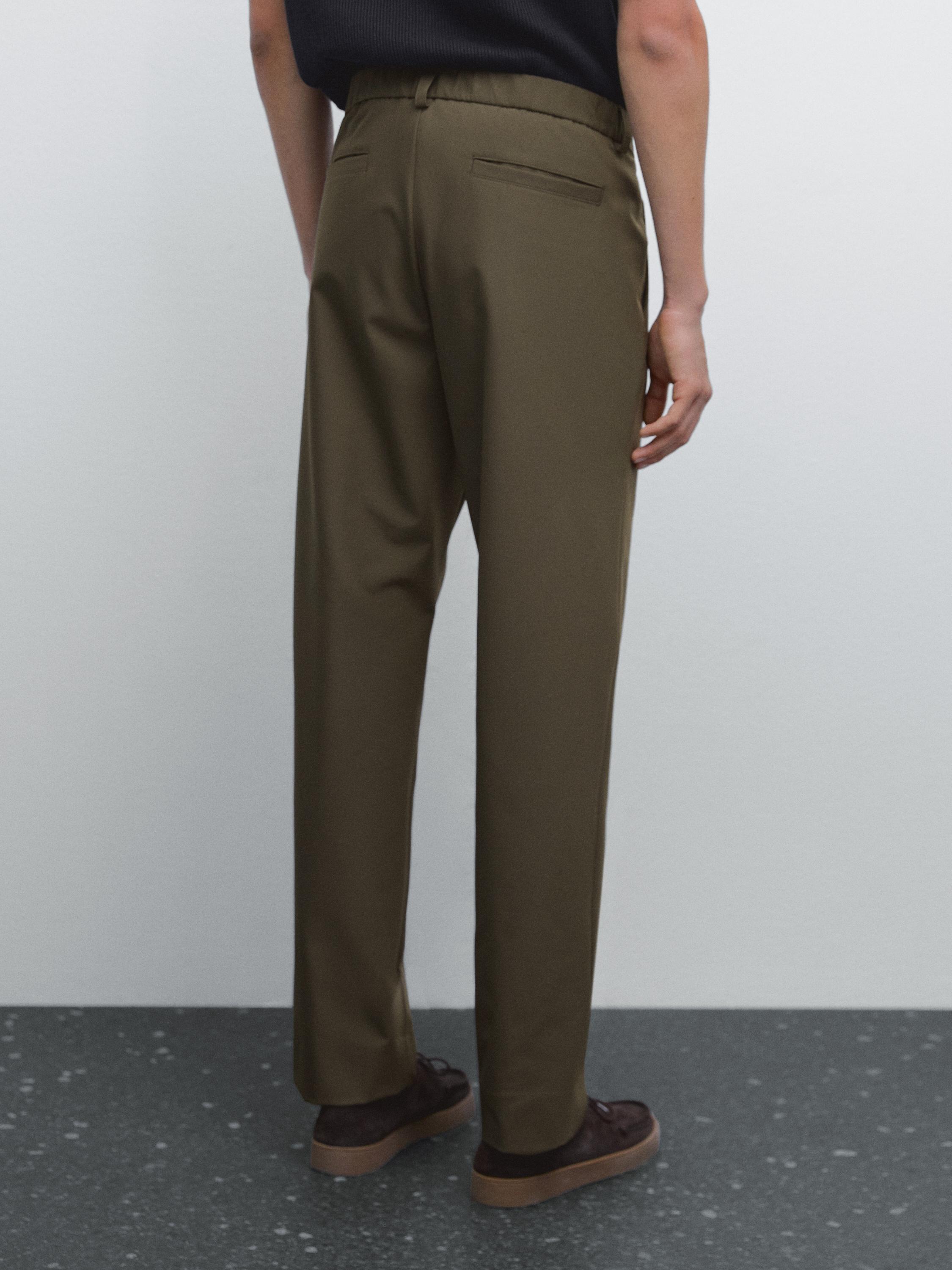 Regular-fit technical trousers