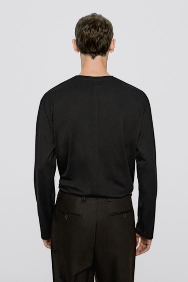 100% cotton long sleeve T-shirt - LIMITED EDITION — BLACK 3