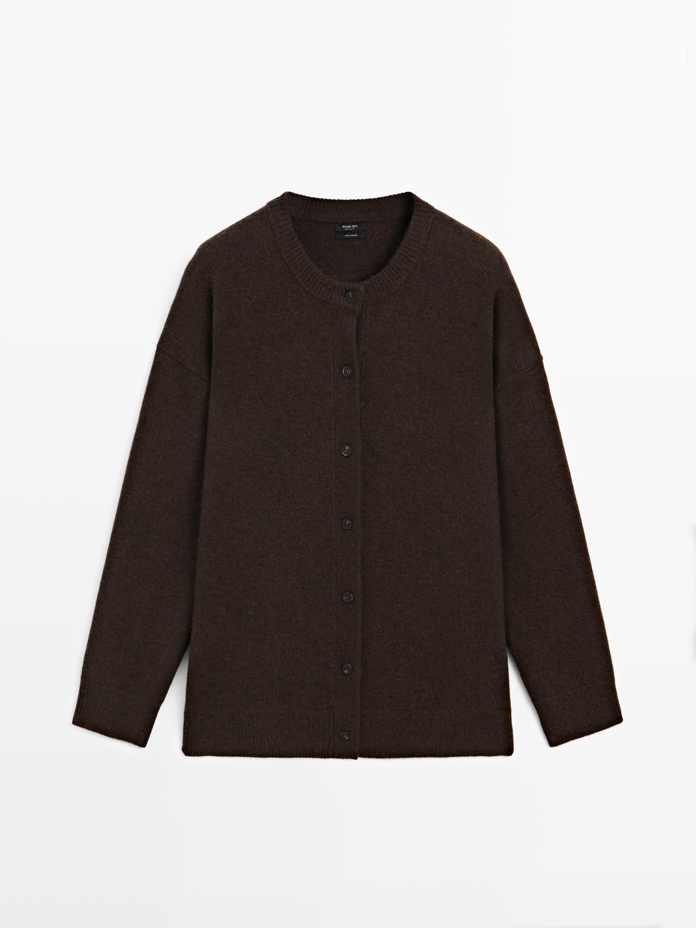 Cárdigan punto largo 100% cashmere