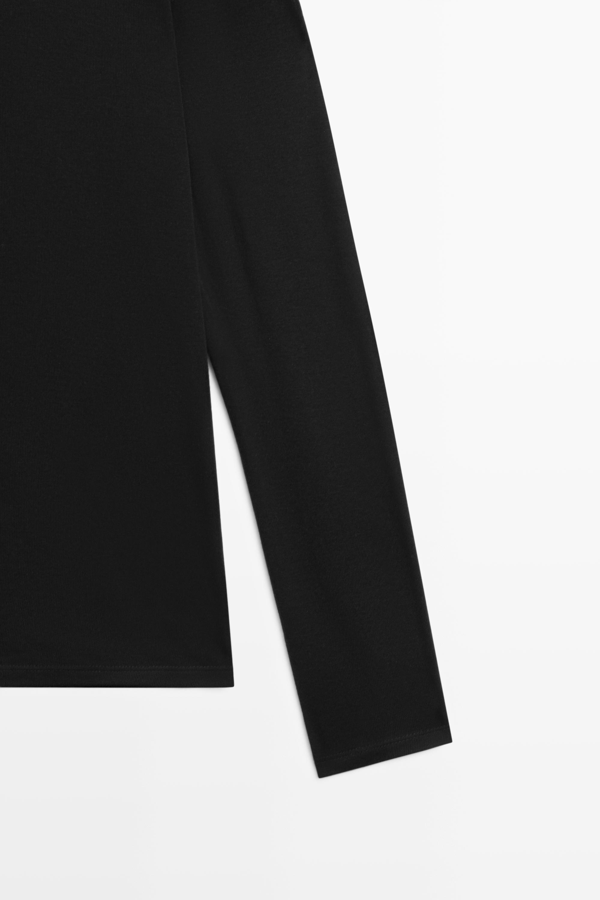Massimo Dutti Yünlü uzun kollu polo yaka t-shirt