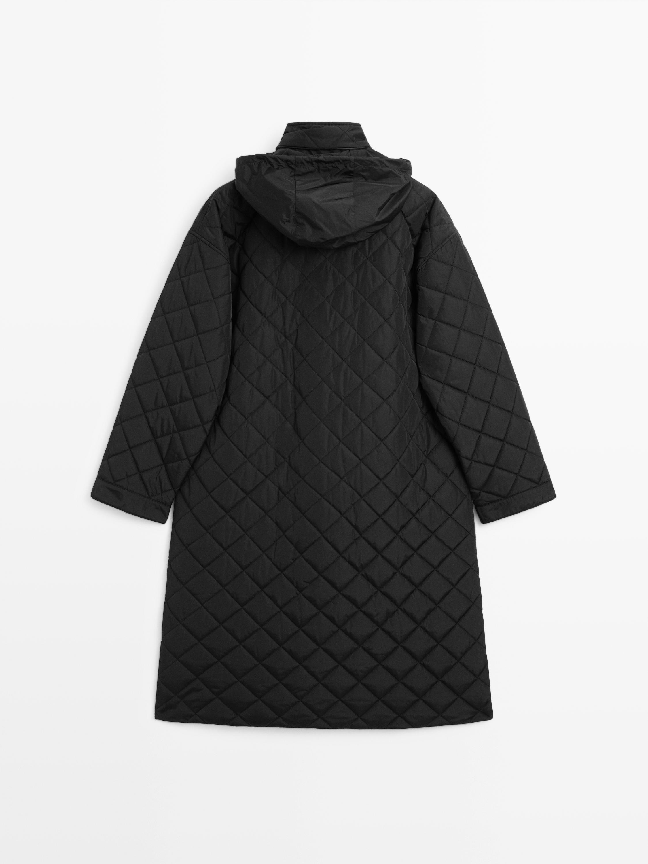 Parka larga acolchada oversize water repellent