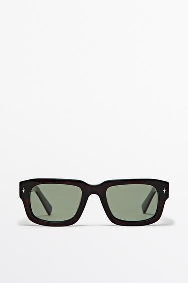 Rectangular sunglasses — BROWN 1