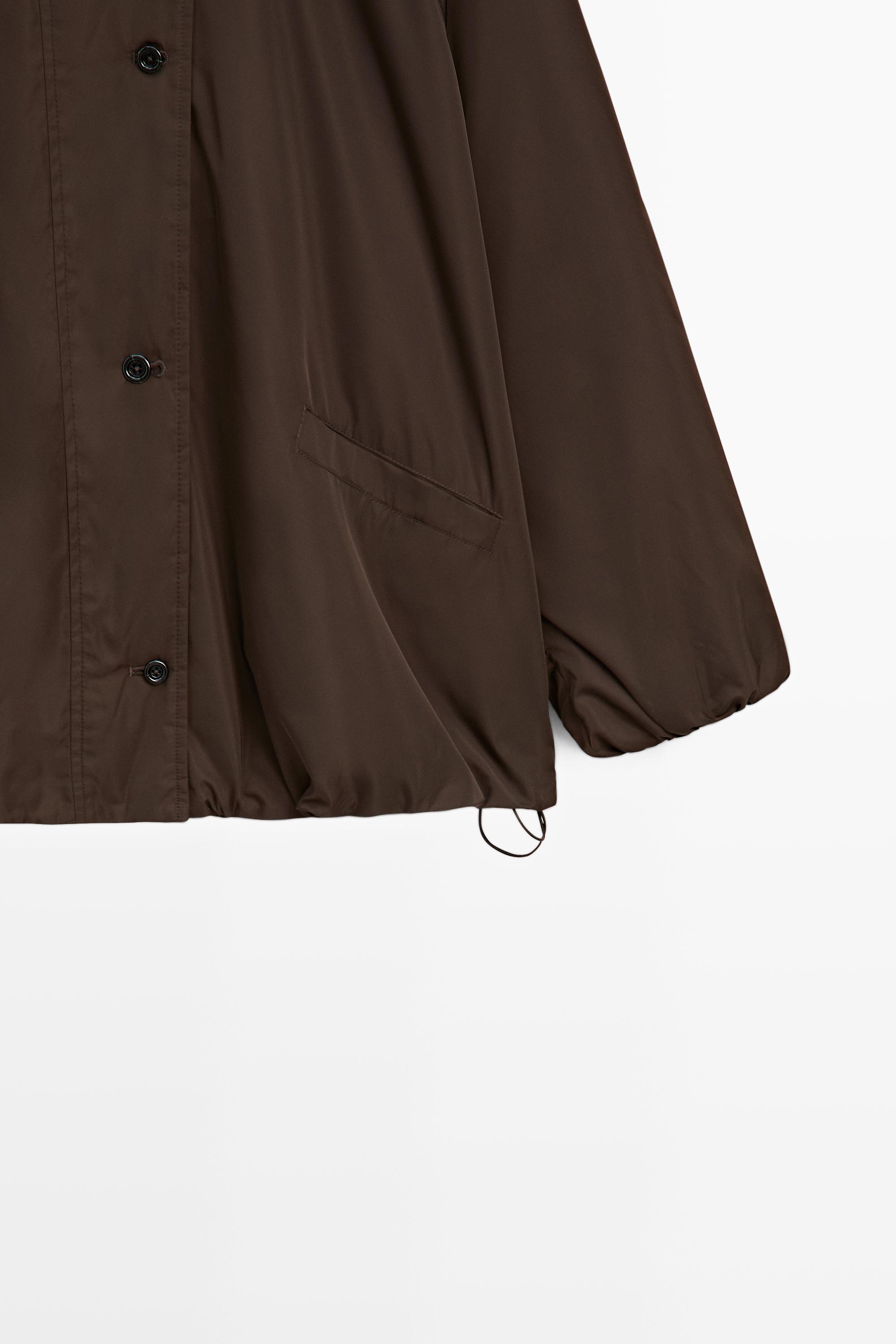 Voluminous puffer jacket — MOLE BROWN