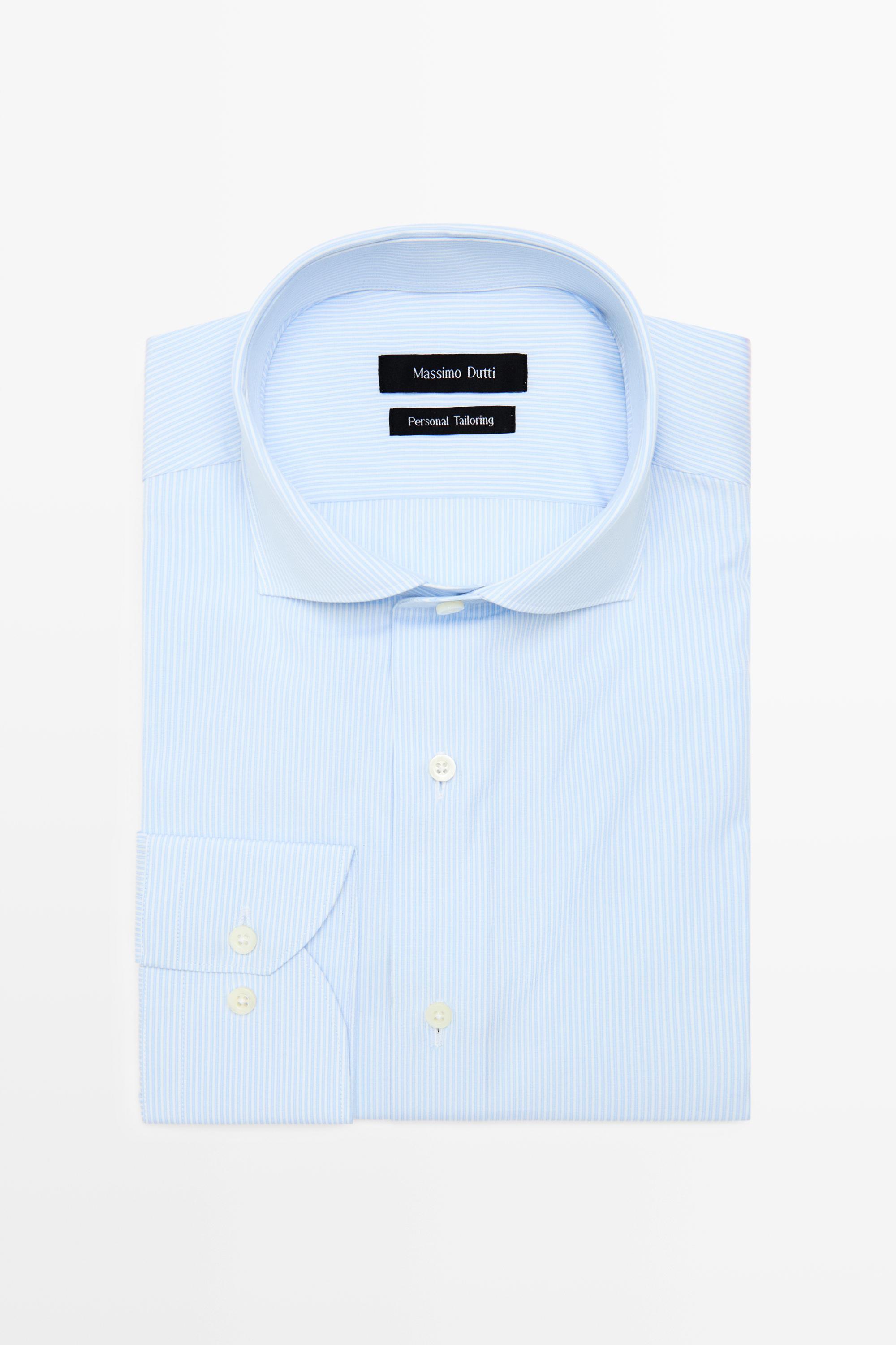 Tailored fit striped slim fit shirt