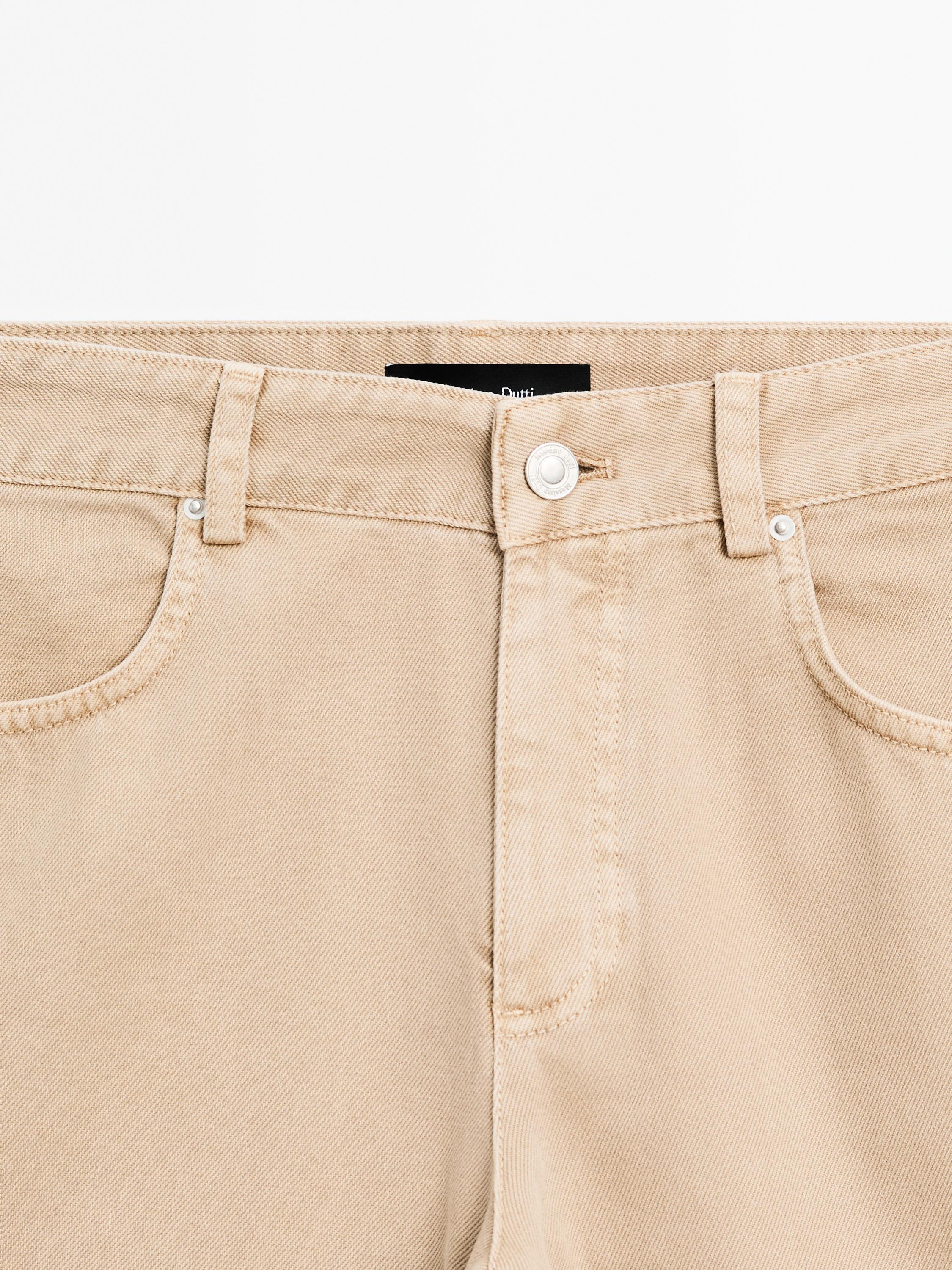 Mid-rise flared jeans