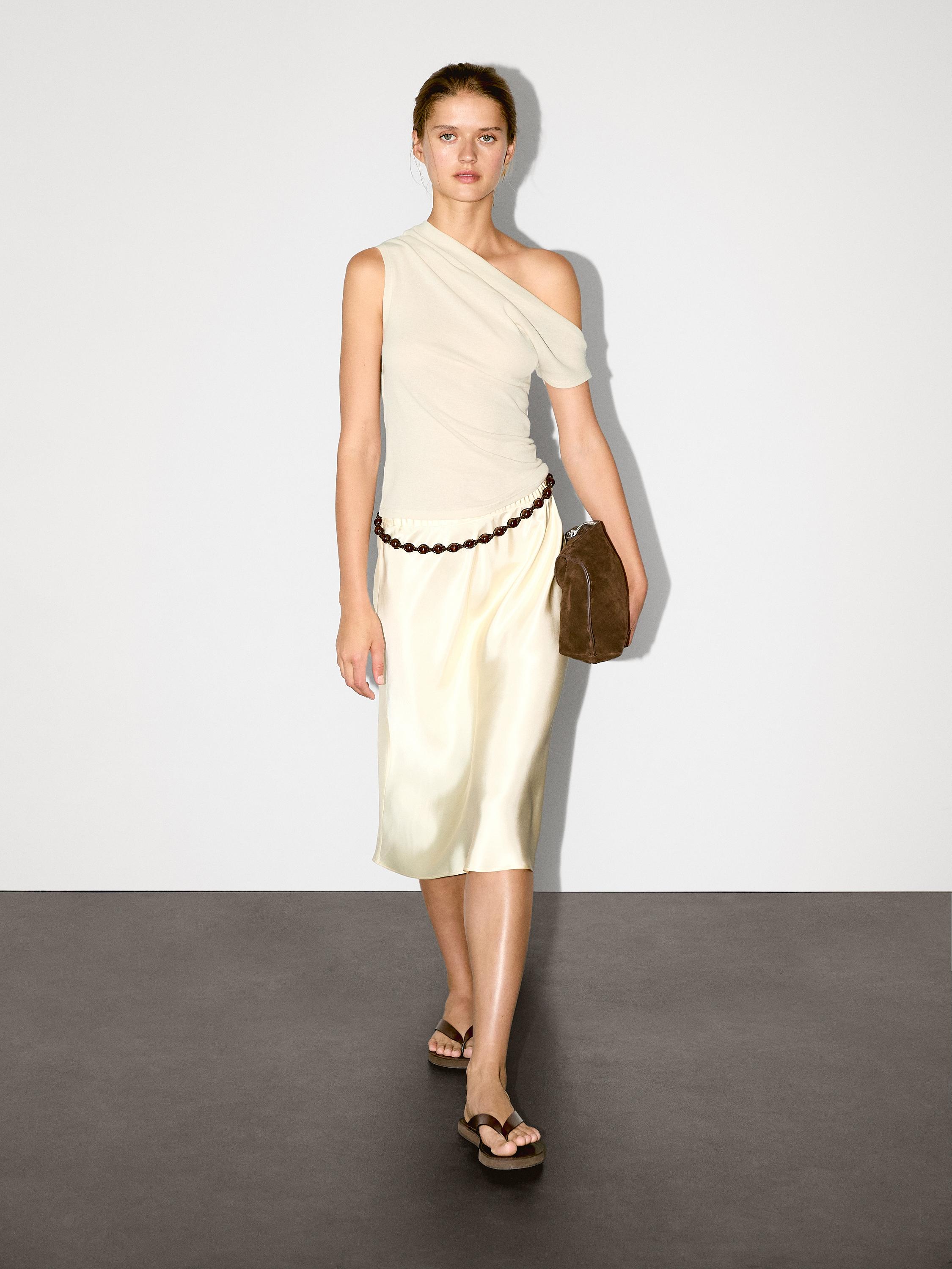 Asymmetric top 100% cotton
