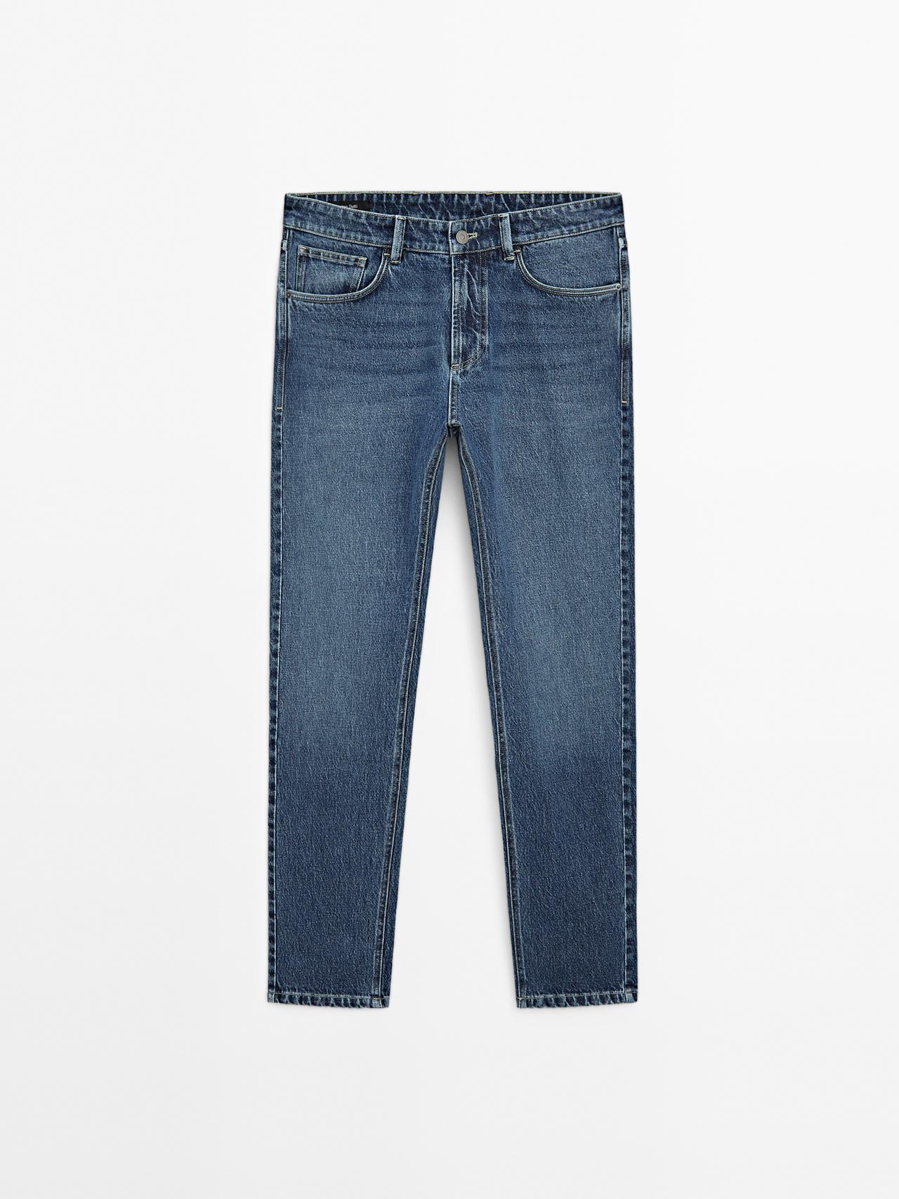 Massimo Dutti - Herre - Slim Fit Jeans - Indigoblå - 31