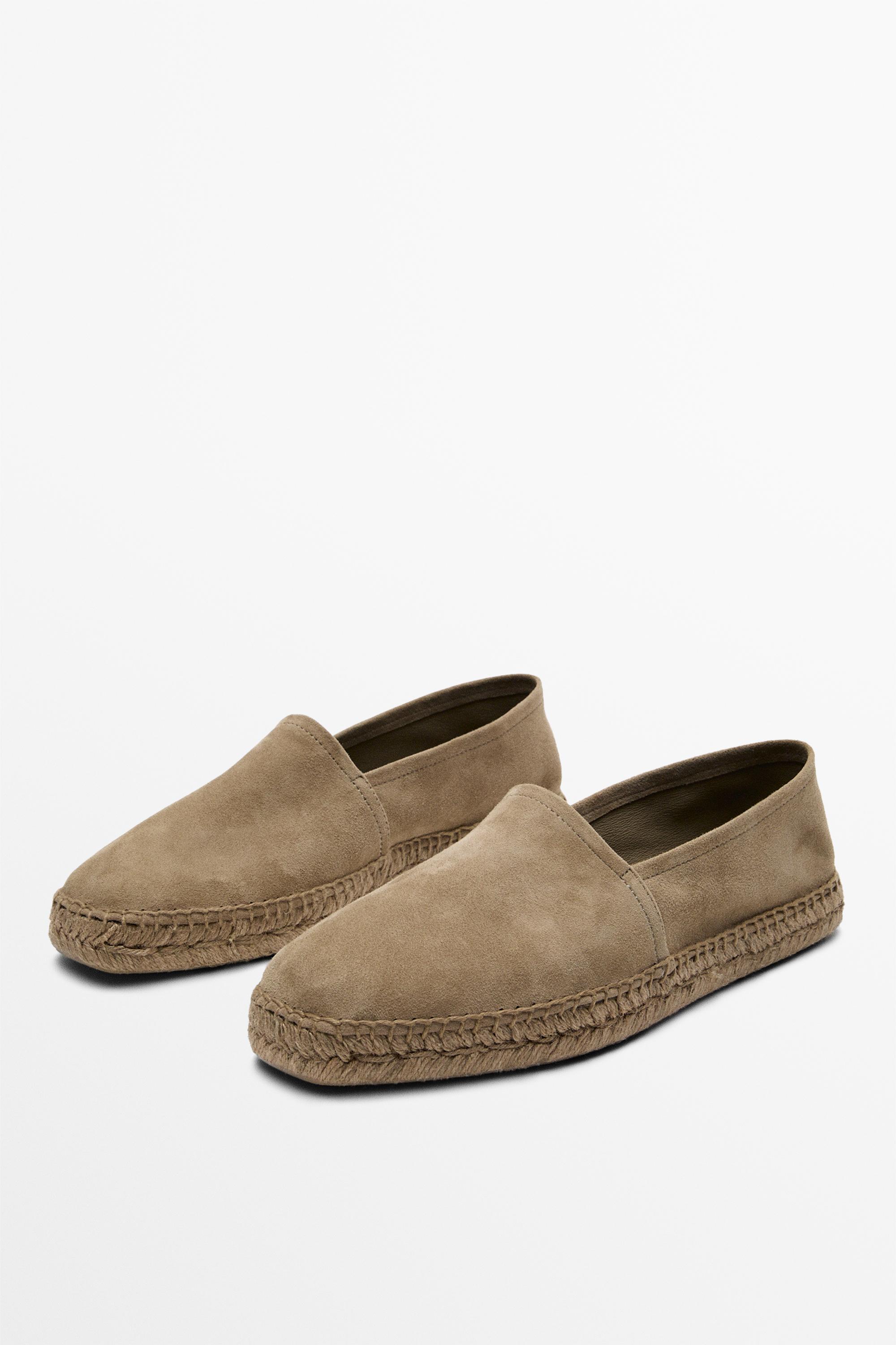 Leather espadrilles — SAND