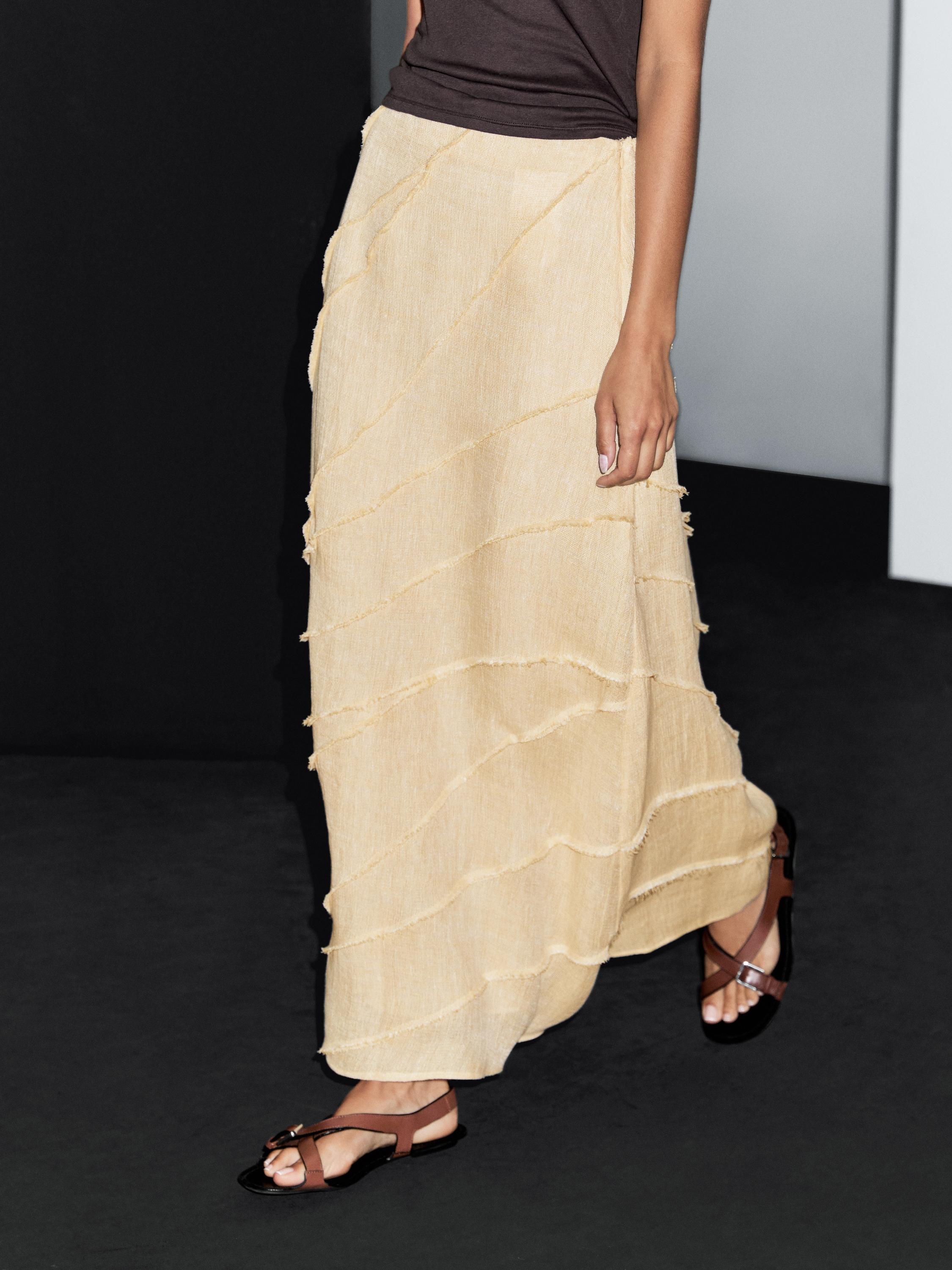 Jupe midi patchwork